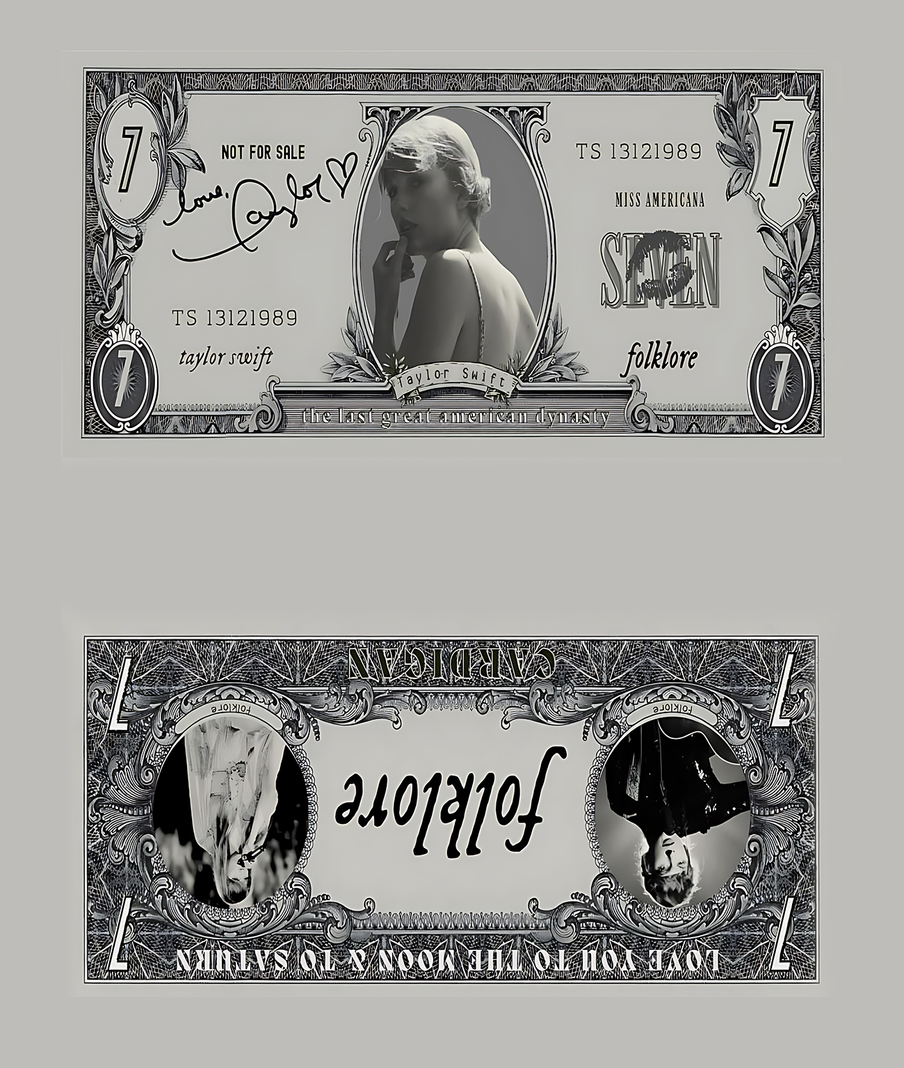 Folklore Era Taylor Swift Leather Wallet