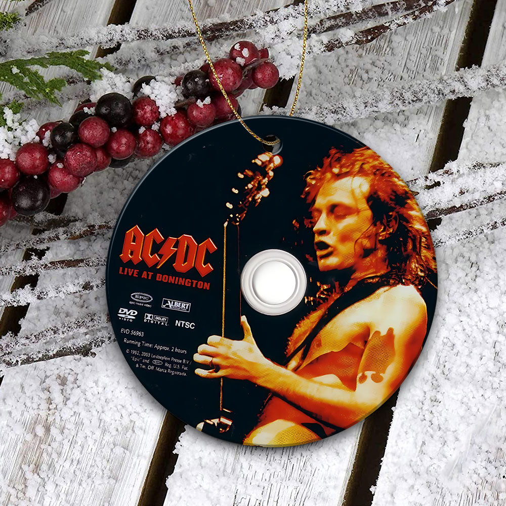 Live At Donington Ceramic Ornament – Classic Album Cover Holiday Decoration