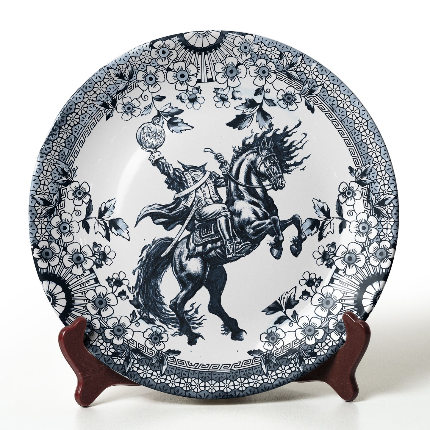 Headless Horseman Gothic Ceramic Plate