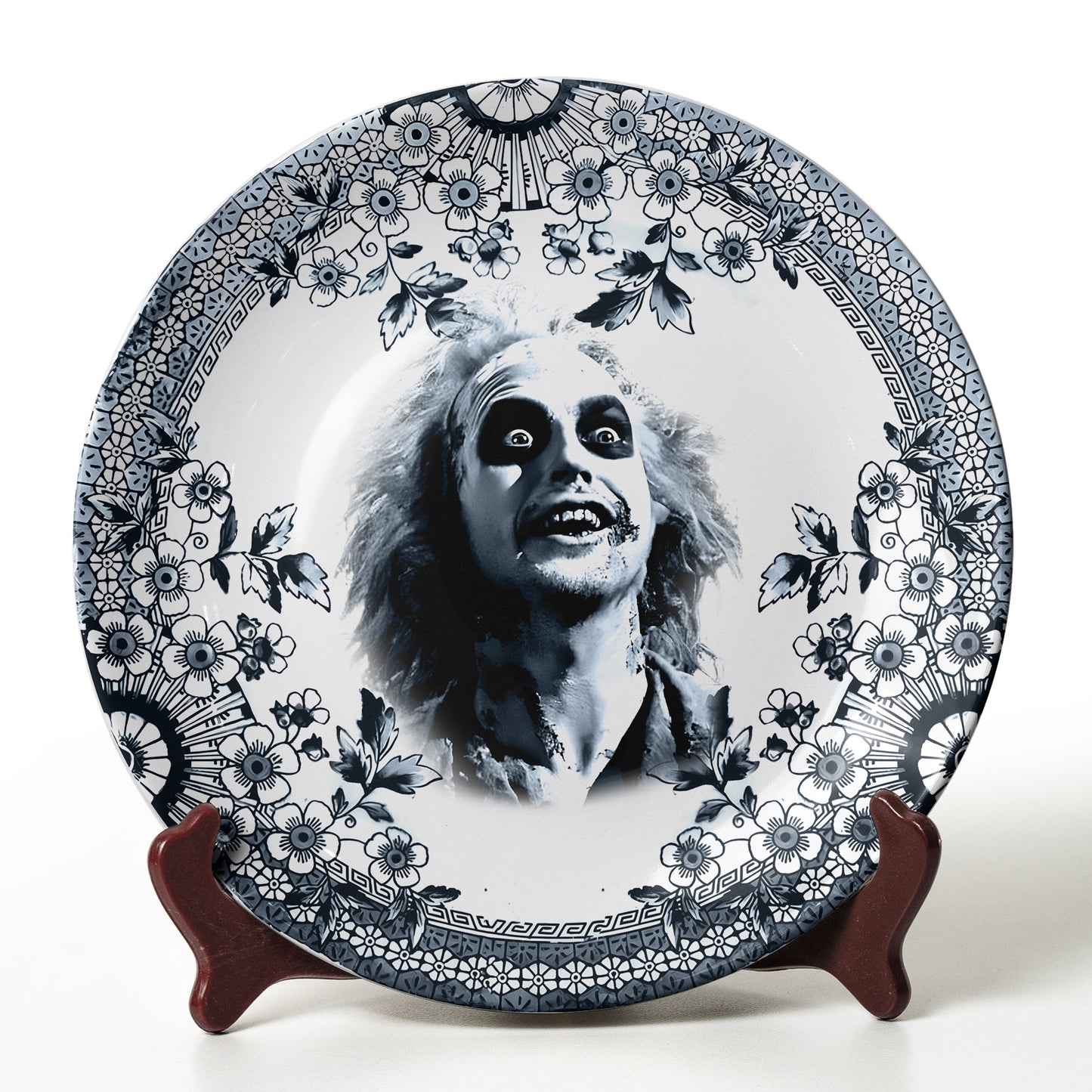 Gothic Horror Beetlejuice Decorative Ceramic Plate