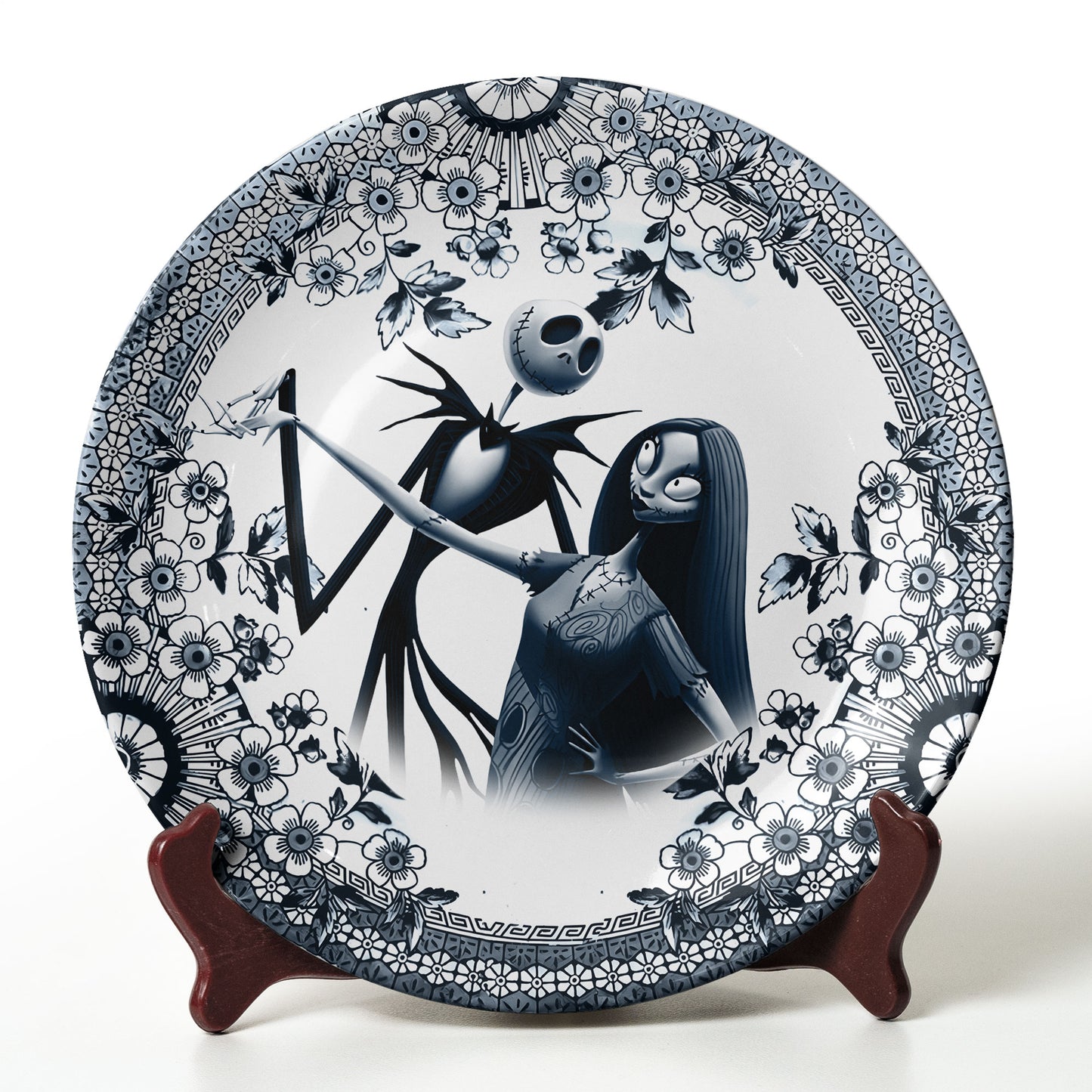 Jack Skellington & Sally Gothic Ceramic Plate