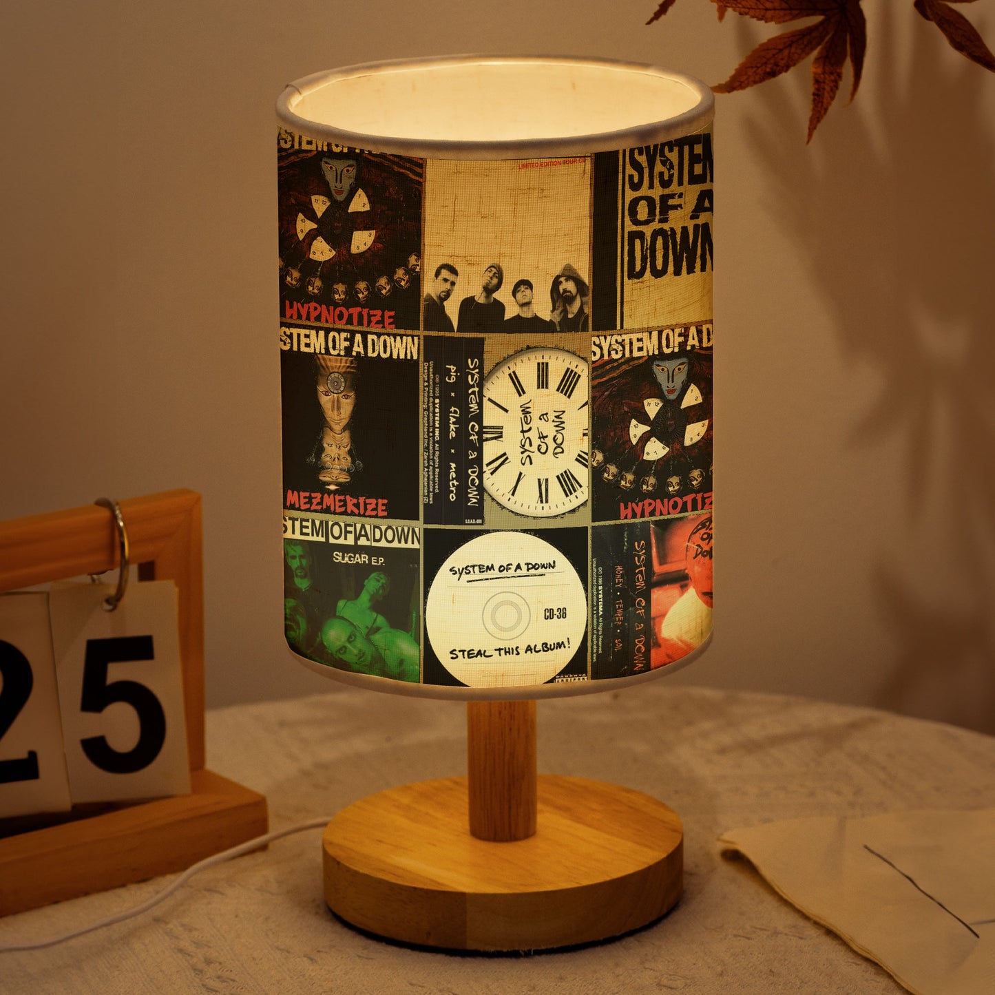 System Of A Down Albums Lamp – Illuminate Your Space with Metal Mayhem