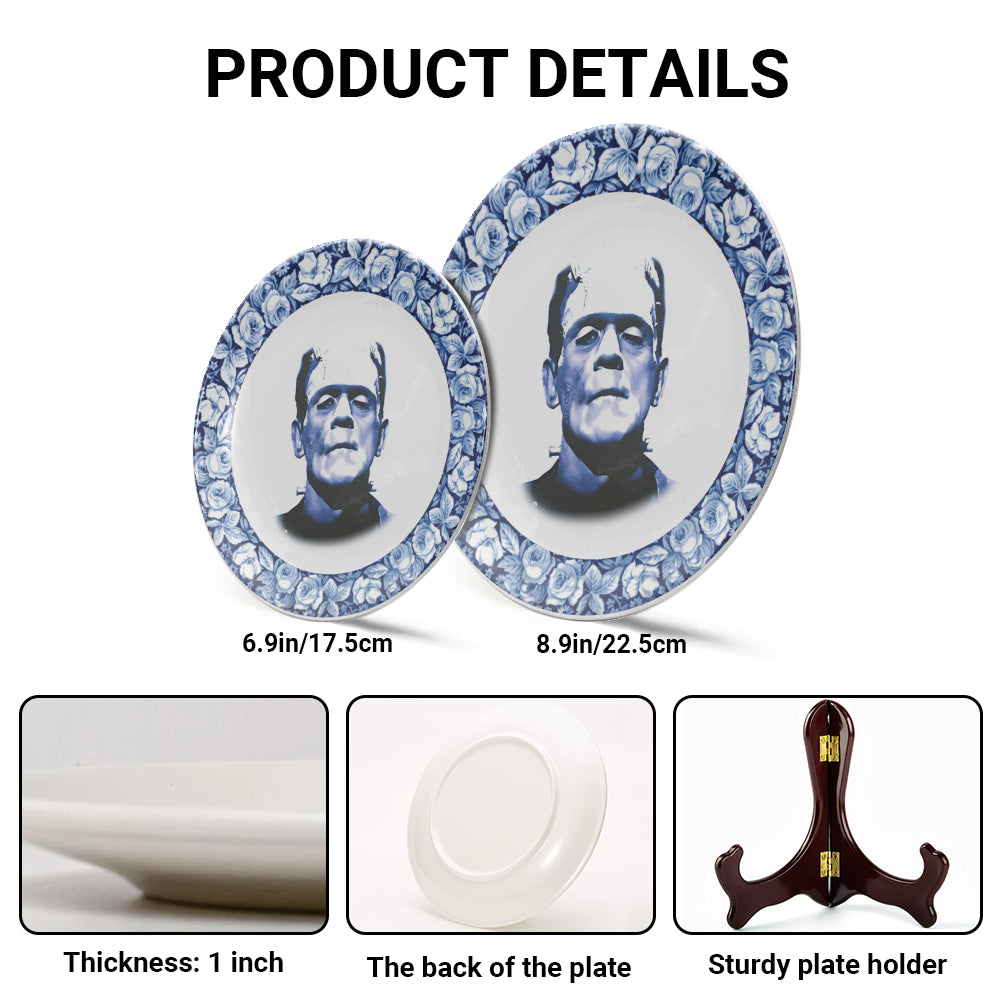 Vintage Horror Ceramic Plate – Frankenstein’s Monster