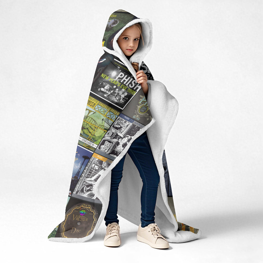 Phish Album Art Wearable Blanket Hoodie – Cozy Retro Rock Blanket for Music Lovers