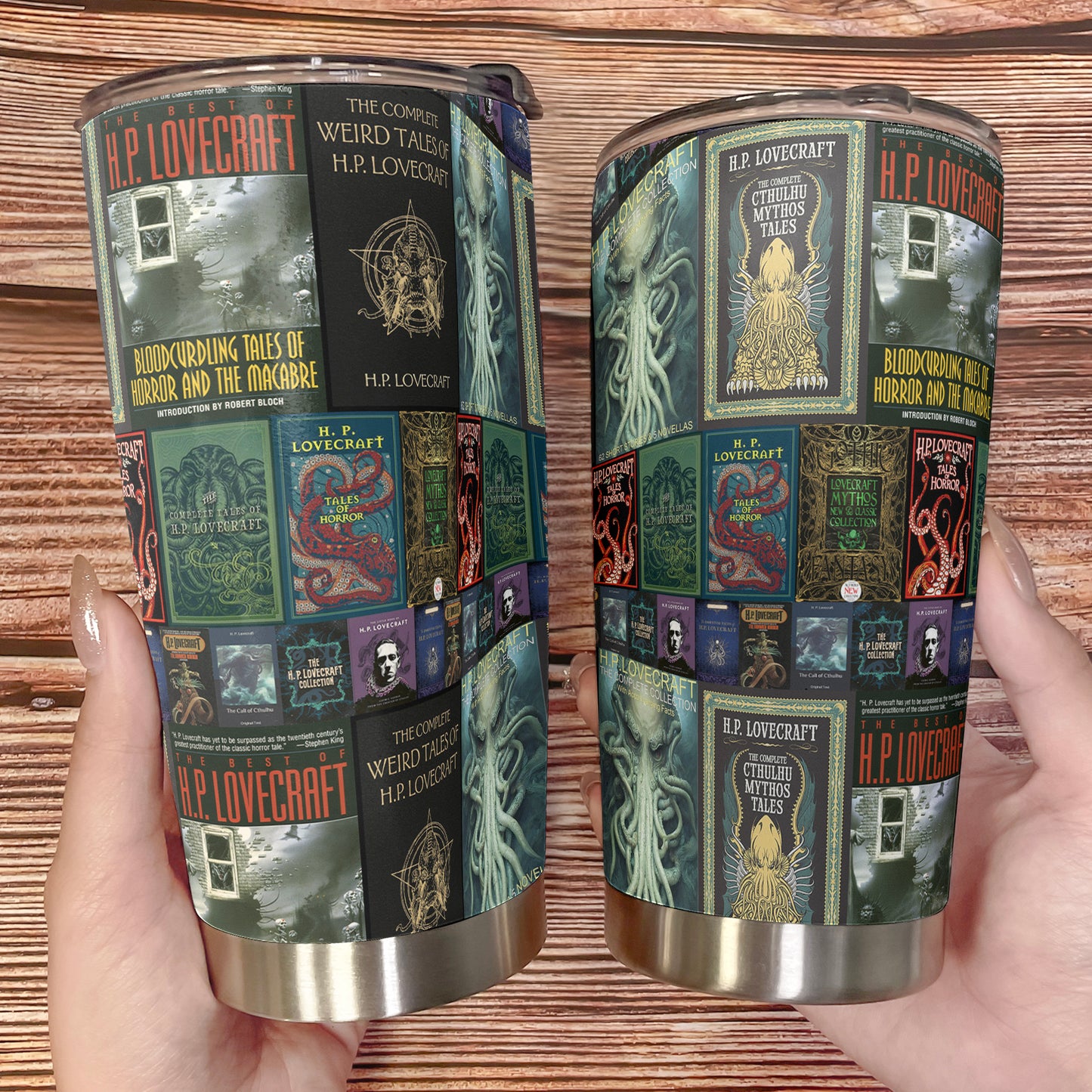 Cosmic Horror Book Cover Tumbler – H.P. Lovecraft Collection