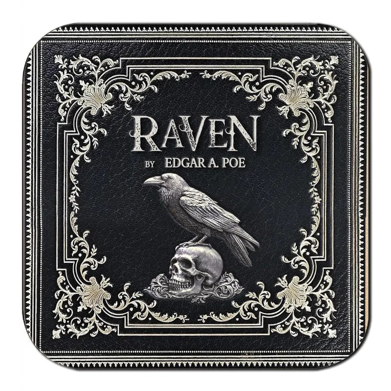 Halloween Gothic Literature Coaster Collection – Classic Horror Book Covers
