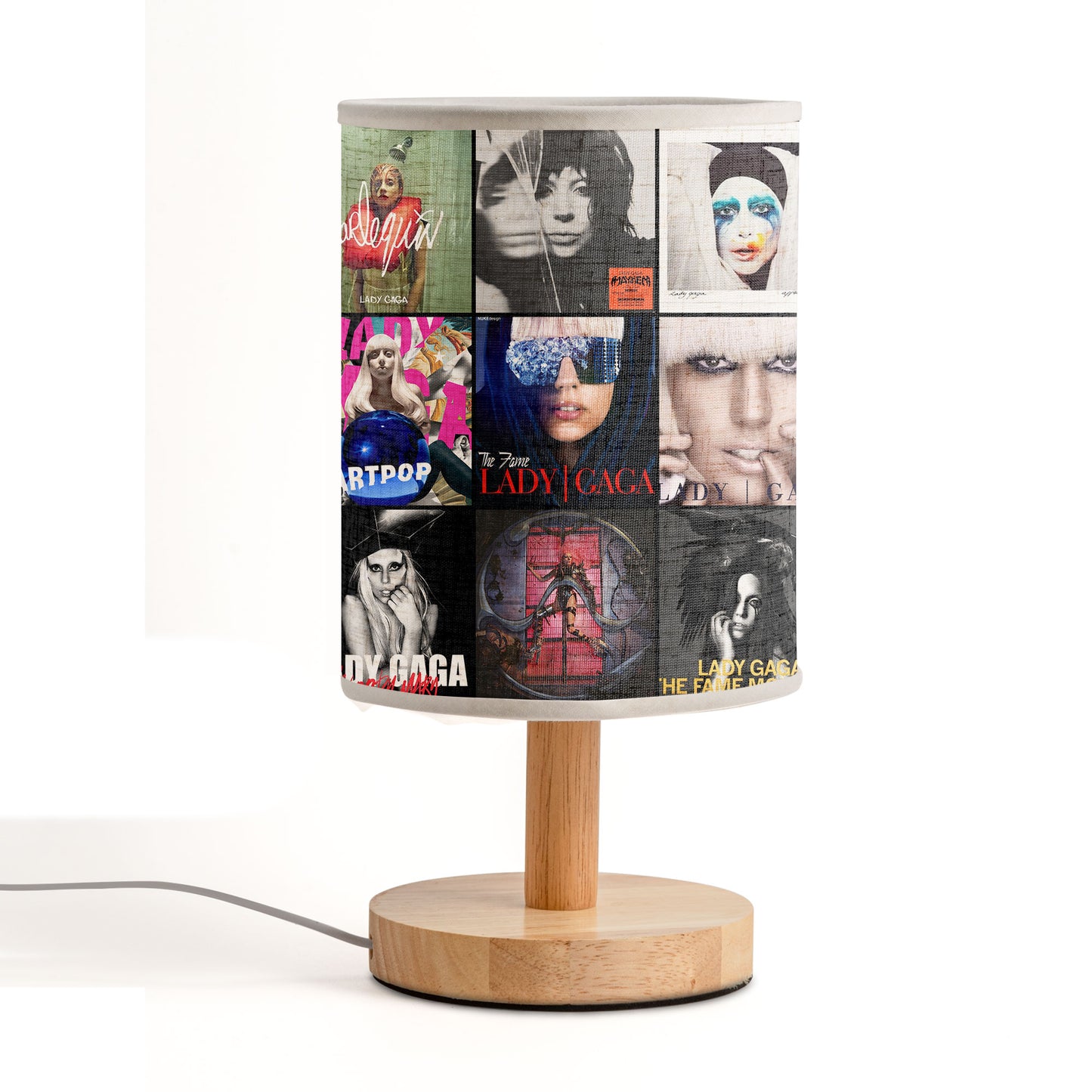 Lady Gaga Album Collage Lamp – Pop Icon Night Light for True Little Monsters