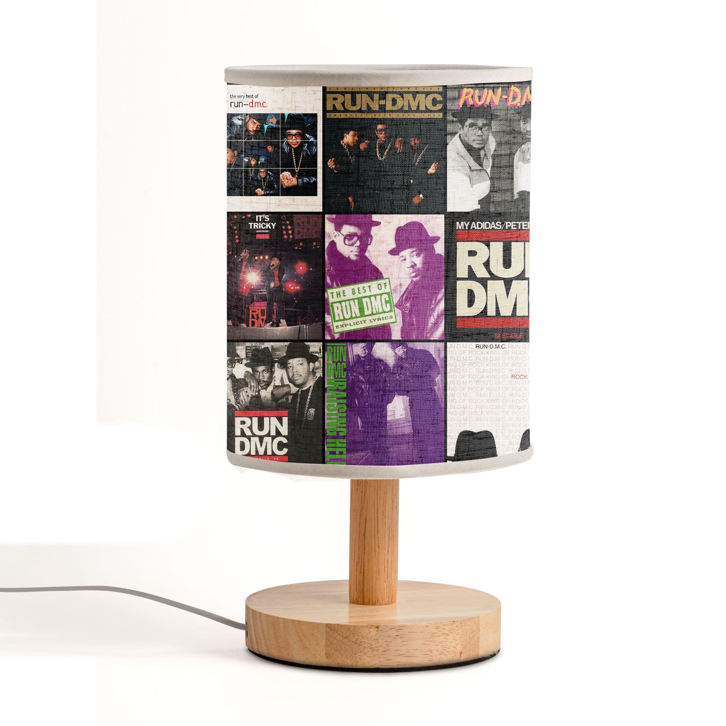 Run DMC Albums Fabric Lamp – Old School Hip-Hop Legacy Glow