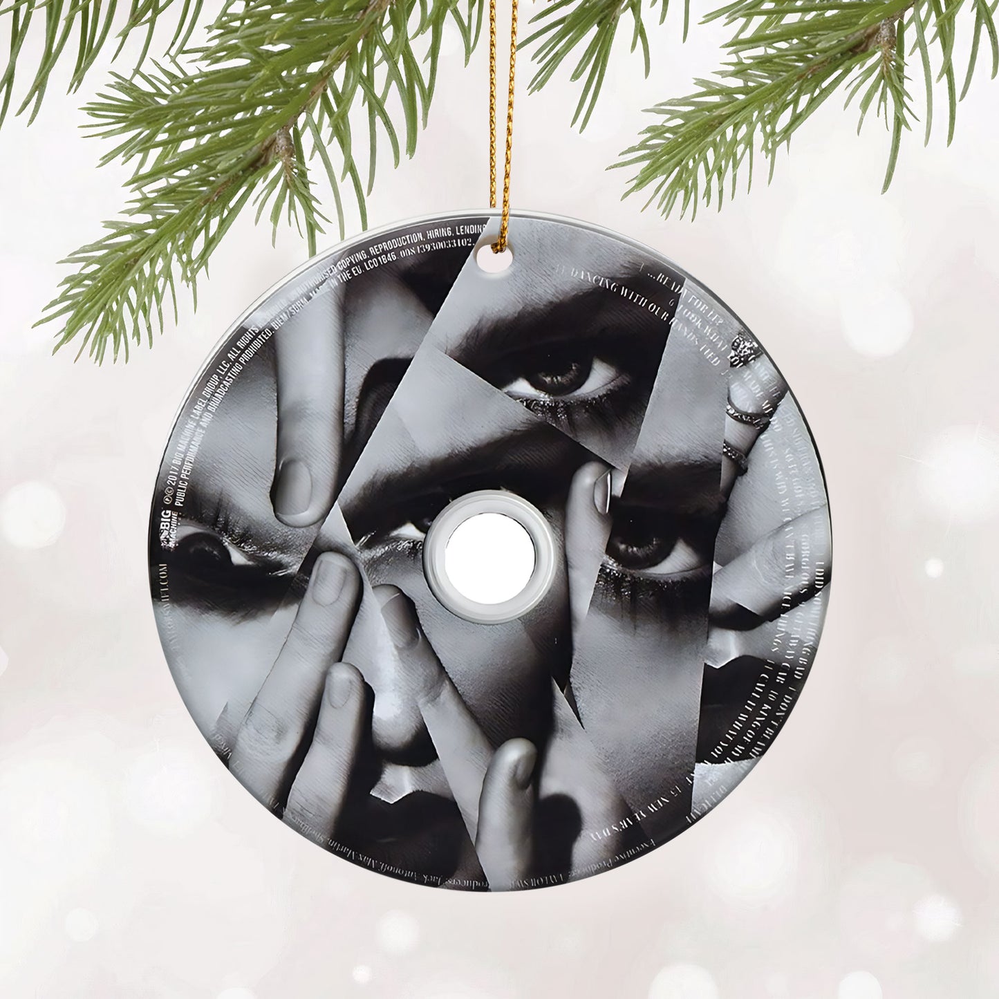Fearless Taylor Swift CD Ceramic Ornament – Holiday Music Keepsake Decoration2