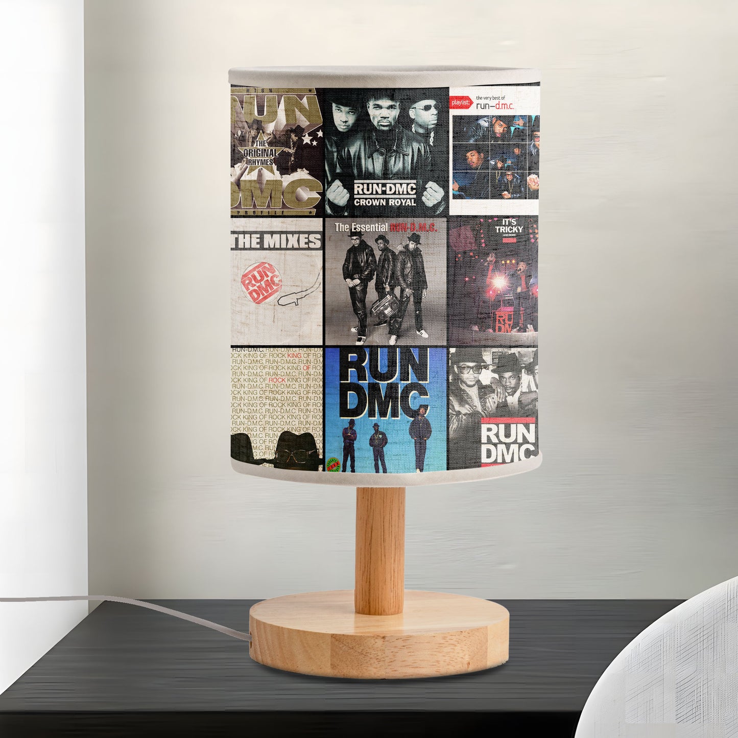 Run DMC Albums Fabric Lamp – Old School Hip-Hop Legacy Glow