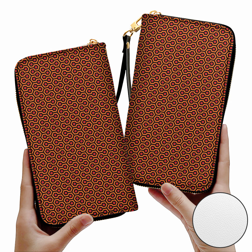 Overlook Hex Pattern Leather Wallet – Inspired by The Shining Carpet
