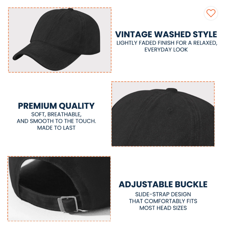 Headless Horseman Halloween Denim Cap