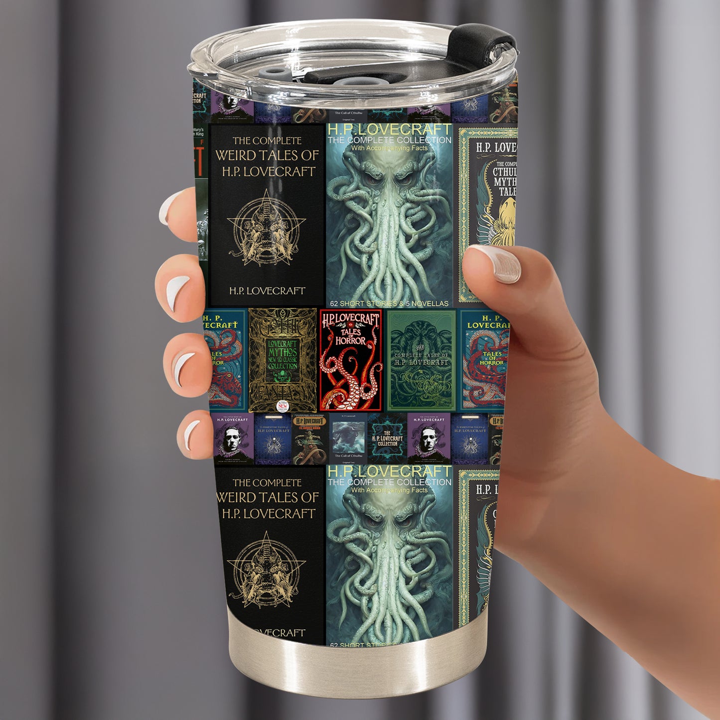 Cosmic Horror Book Cover Tumbler – H.P. Lovecraft Collection