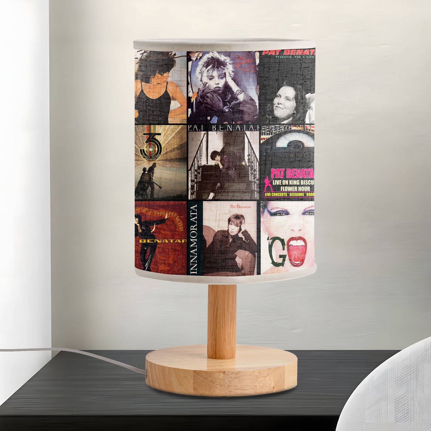 Pat Benatar Albums Fabric Lamp – Light of Rock ’n’ Roll Passion