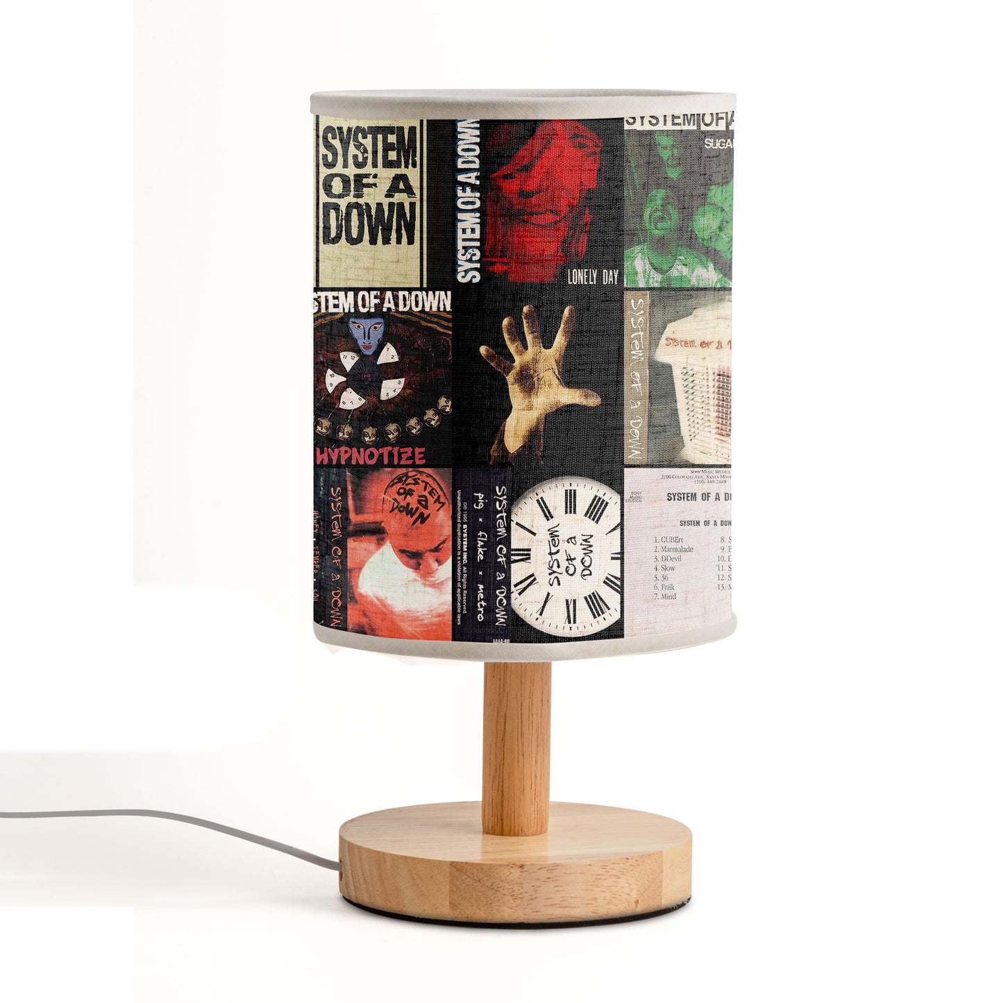 System Of A Down Albums Lamp – Illuminate Your Space with Metal Mayhem