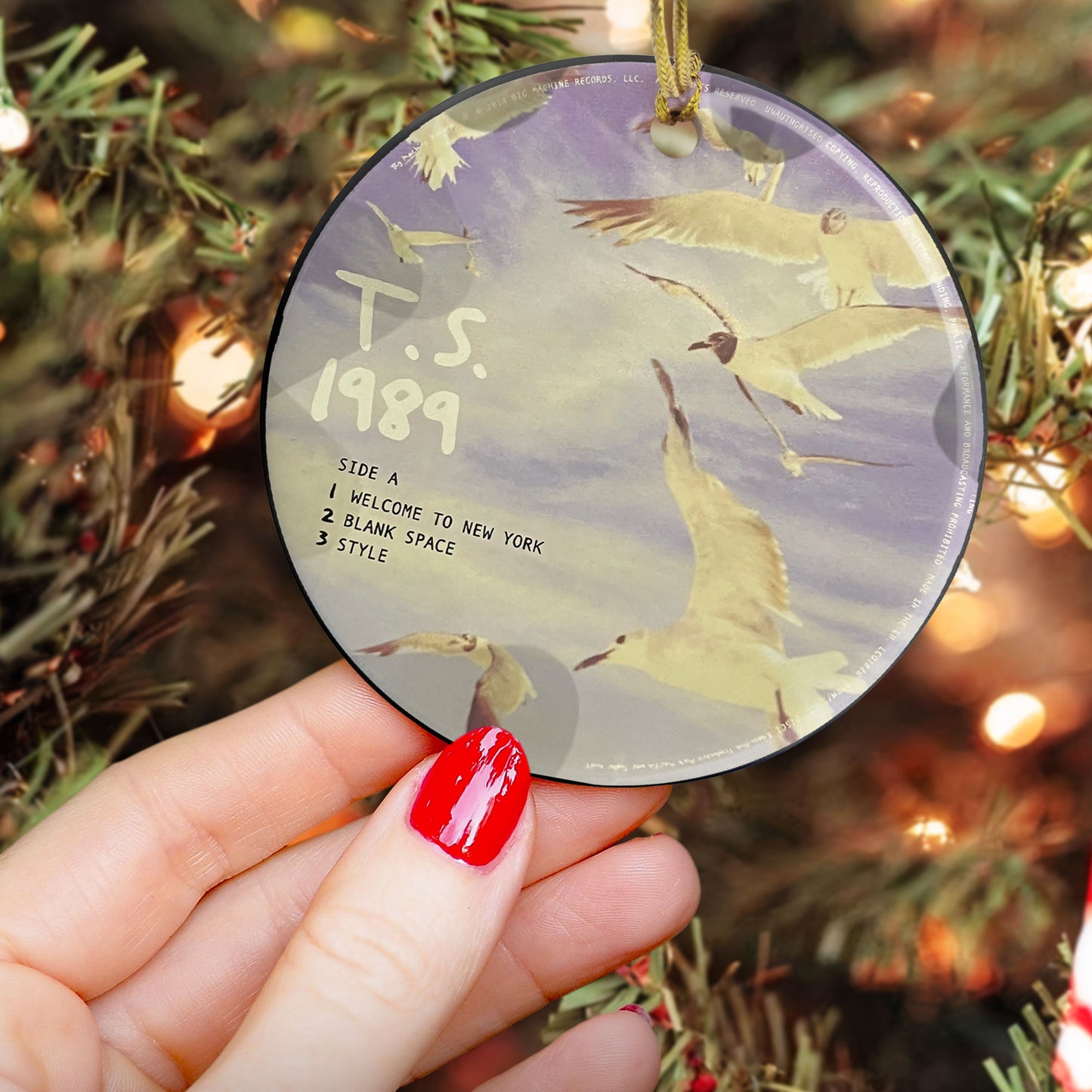 1989 Taylor Swift CD Ceramic Ornament – Holiday Music Keepsake Decoration