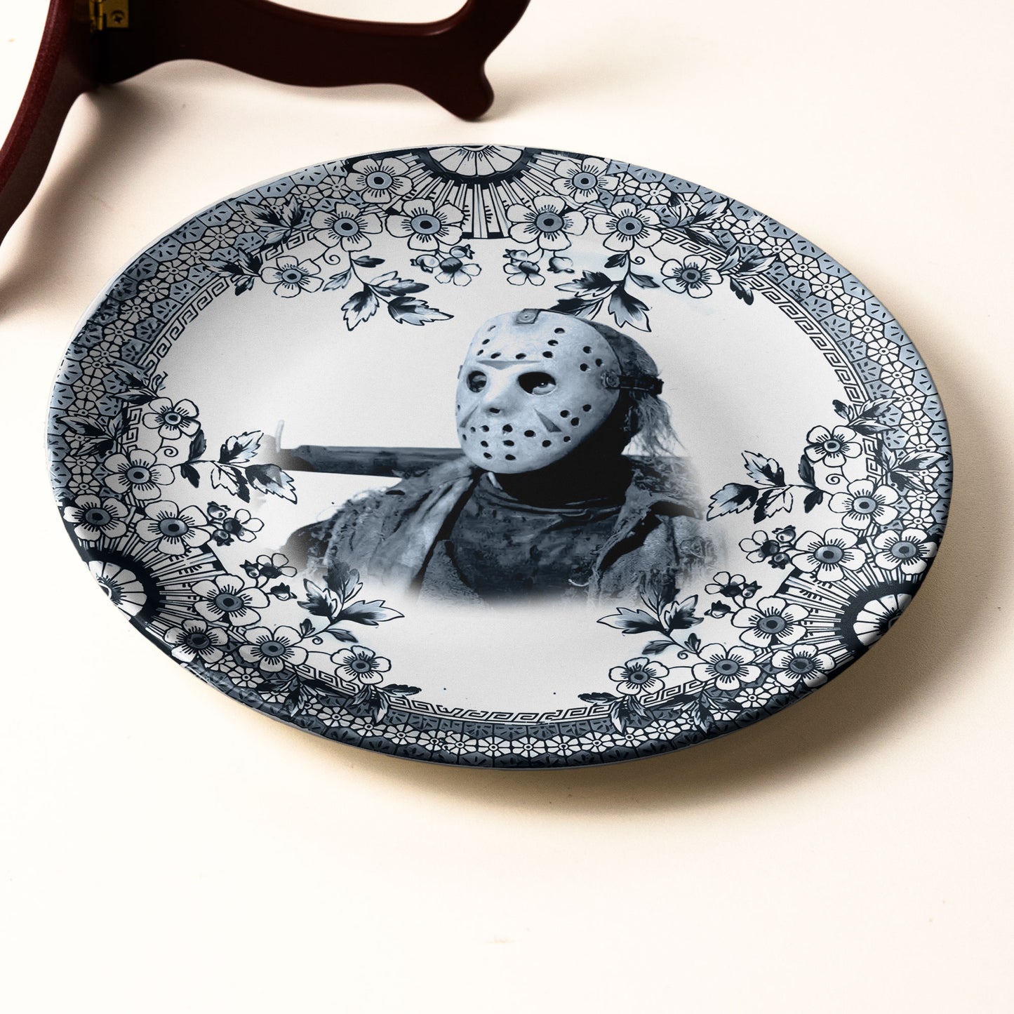 Jason Voorhees Horror Icon Decorative Ceramic Plate