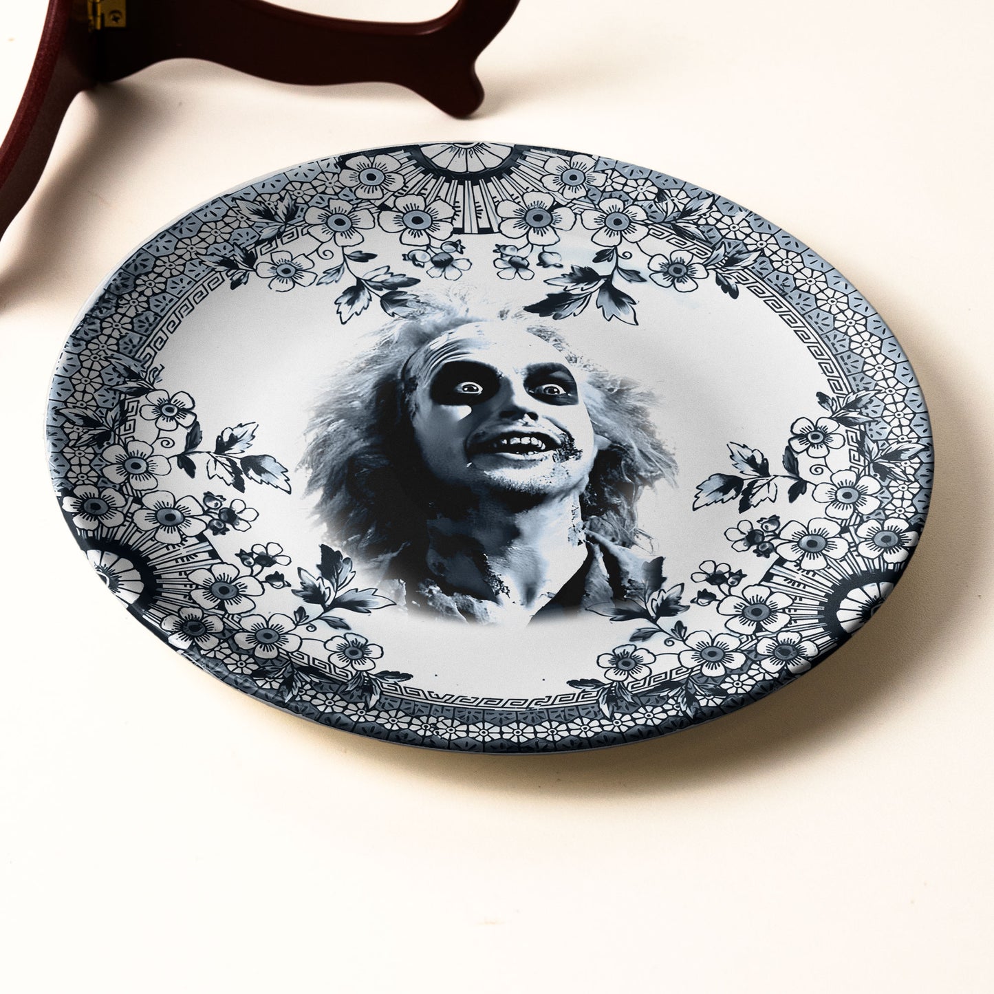 Gothic Horror Beetlejuice Decorative Ceramic Plate
