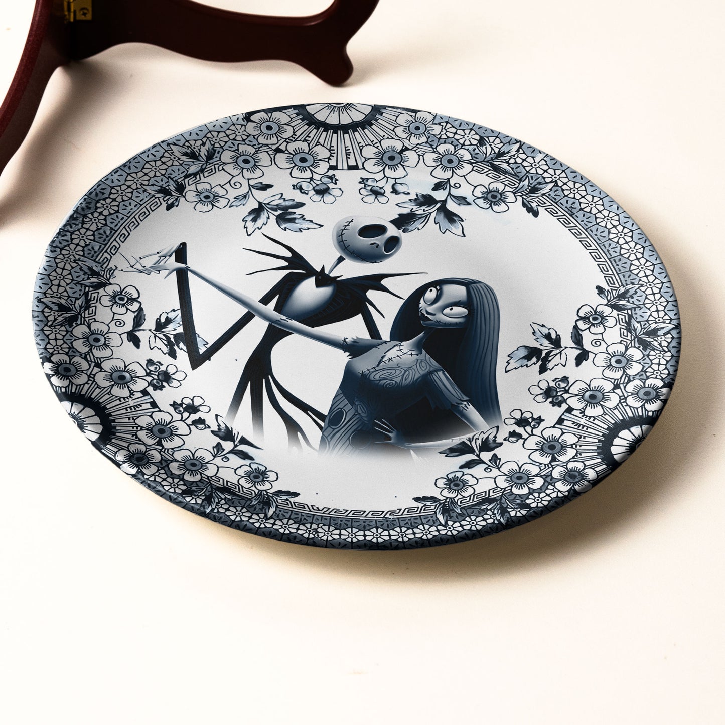 Jack Skellington & Sally Gothic Ceramic Plate