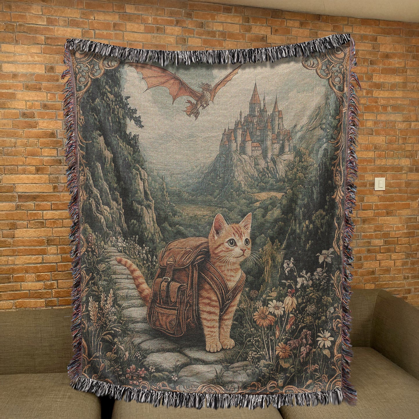 The Brave Little Traveler Woven Blanket
