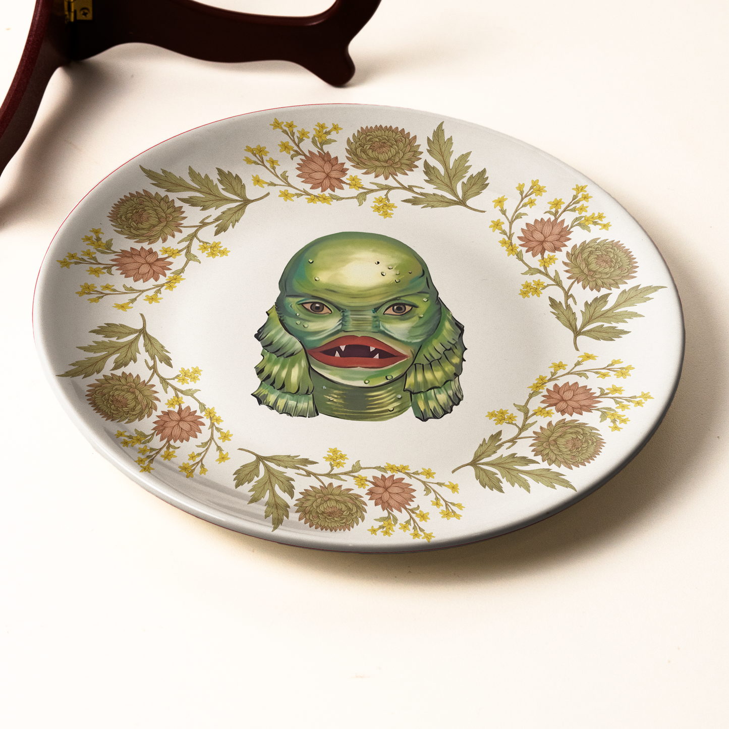 Ceramic Plate – Creature from the Black Lagoon Retro Monster Art