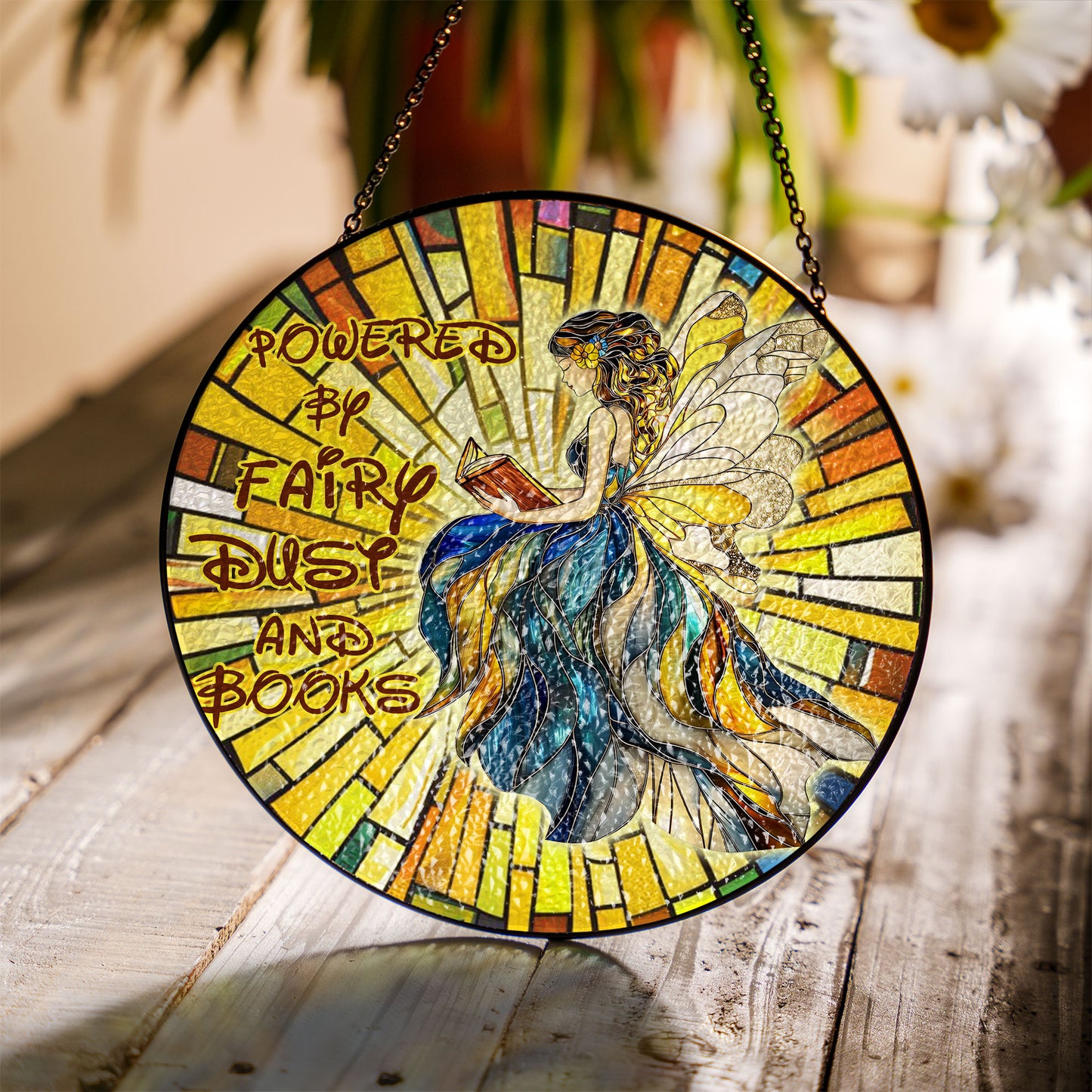 Stained Glass Suncatcher Glass Fairy Dust