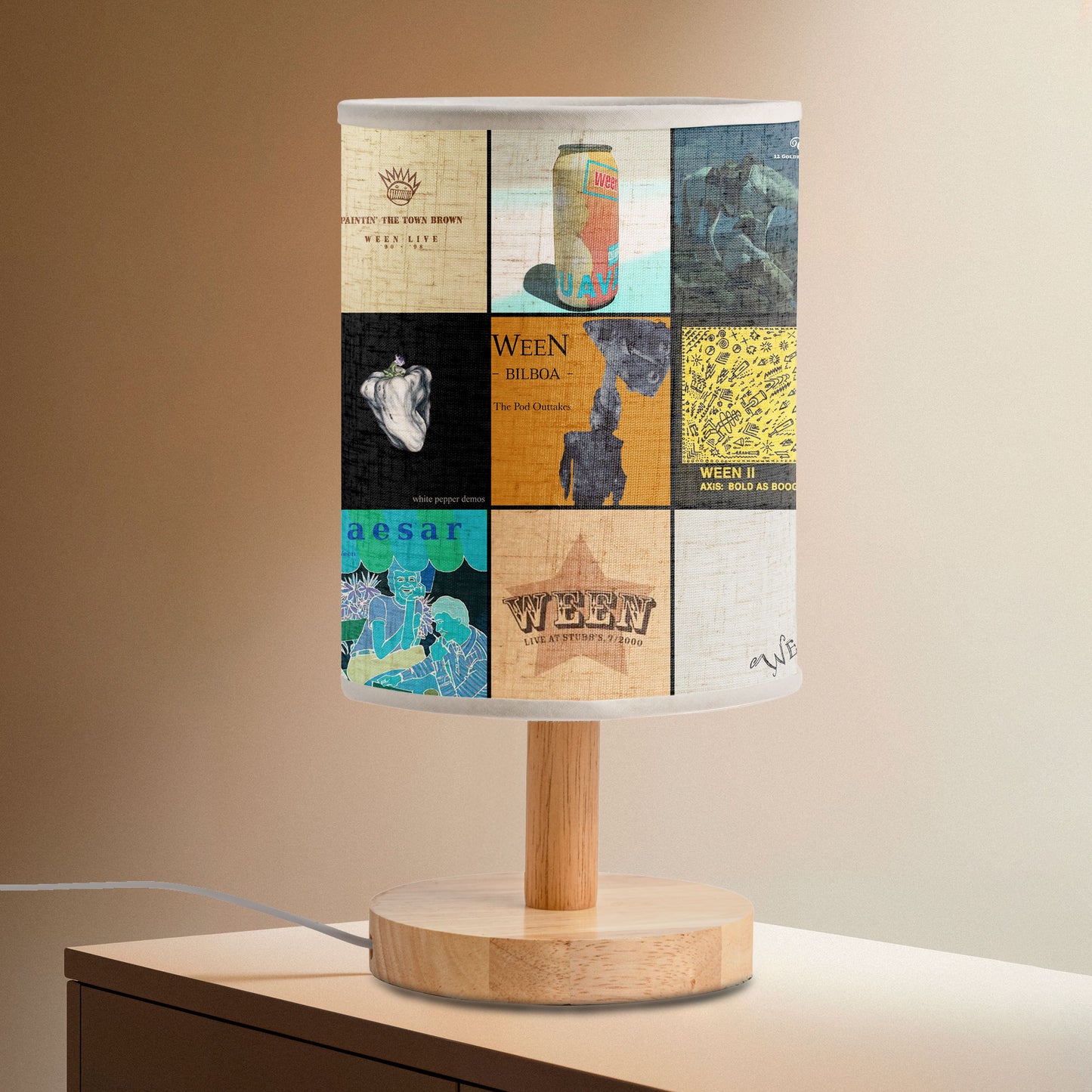 Ween Albums Fabric Lamp – A Tribute to Eclectic Genius