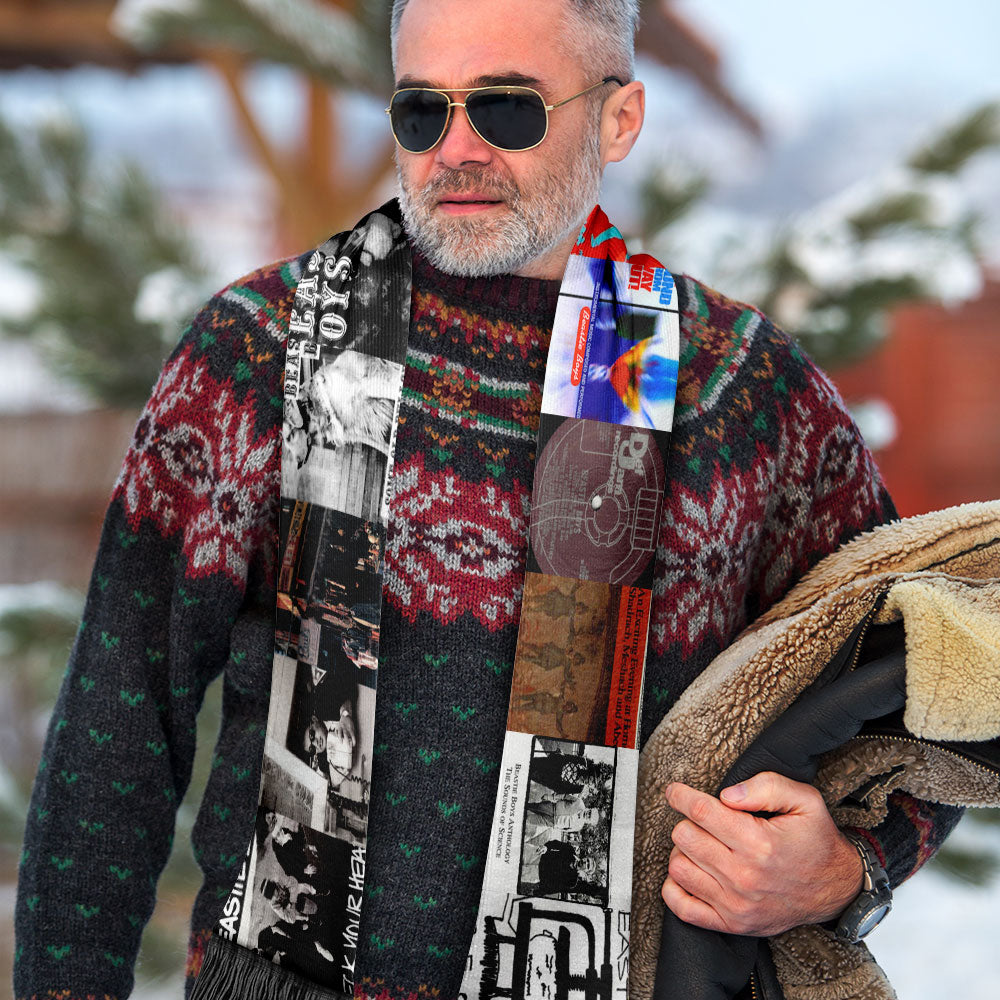 Beastie Boys Album Collage Scarf – Hip-Hop Legend Fan Gift