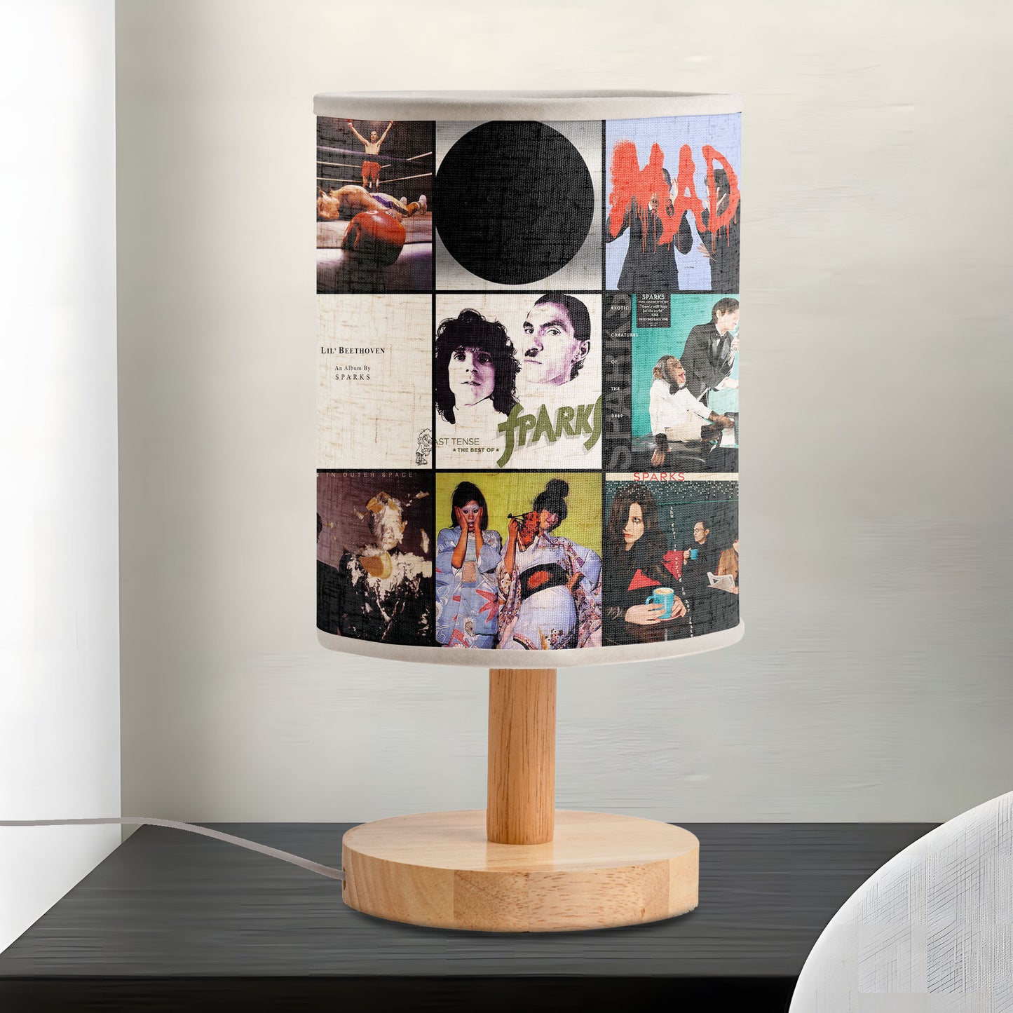 Sparks Albums Lamp – Light Up with Electric Art Pop Energy