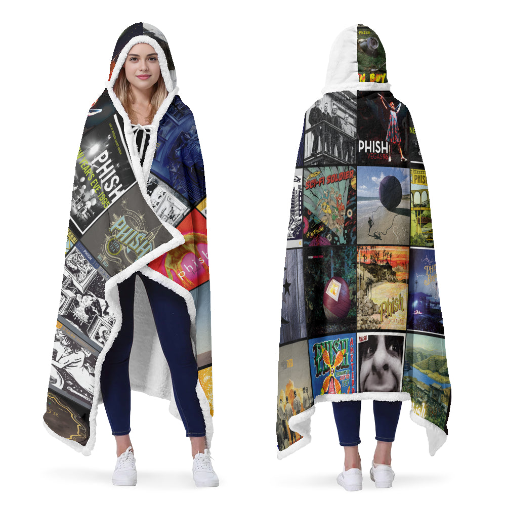 Phish Album Art Wearable Blanket Hoodie – Cozy Retro Rock Blanket for Music Lovers