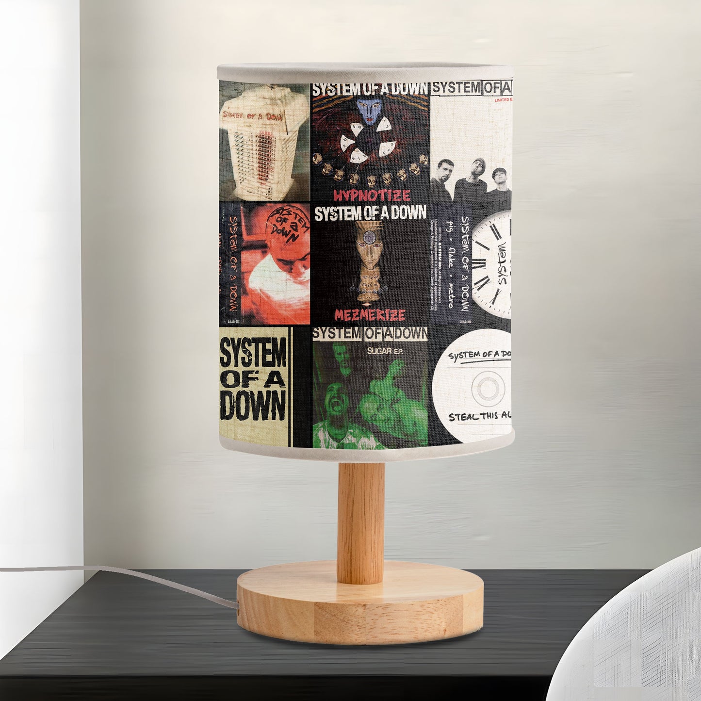 System Of A Down Albums Lamp – Illuminate Your Space with Metal Mayhem