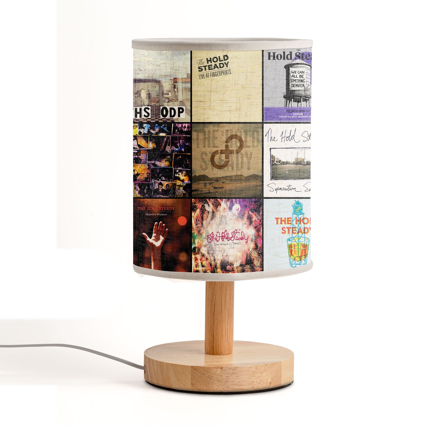 The Hold Steady Albums Fabric Lamp – Indie Barroom Stories Glow