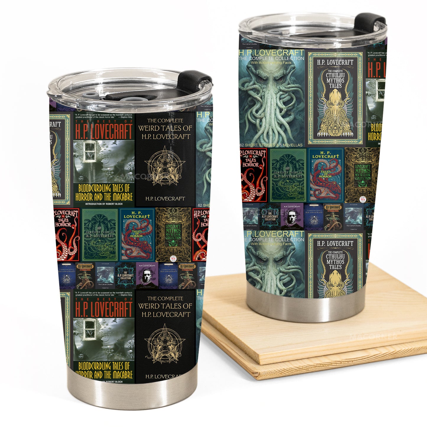 Cosmic Horror Book Cover Tumbler – H.P. Lovecraft Collection