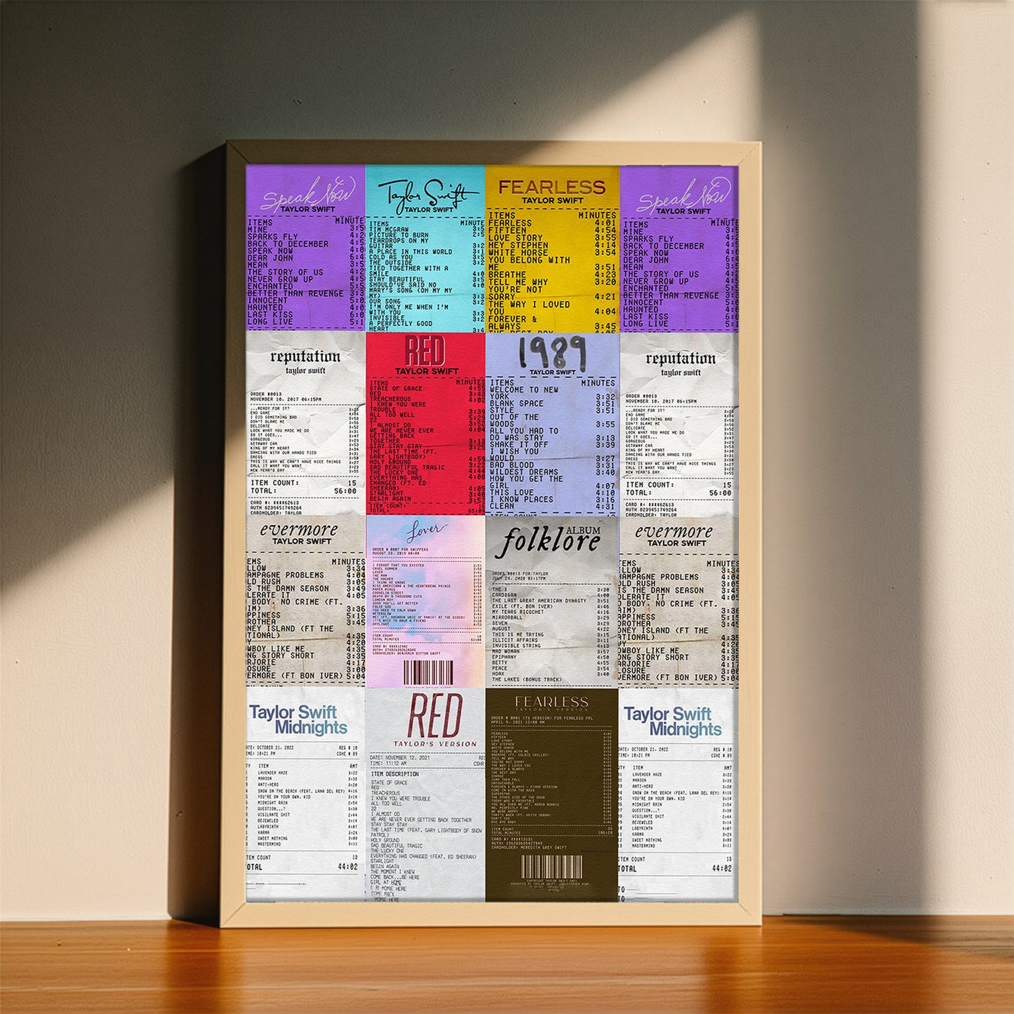 Vintage Concert Ticket Poster – Taylor Albums Collection