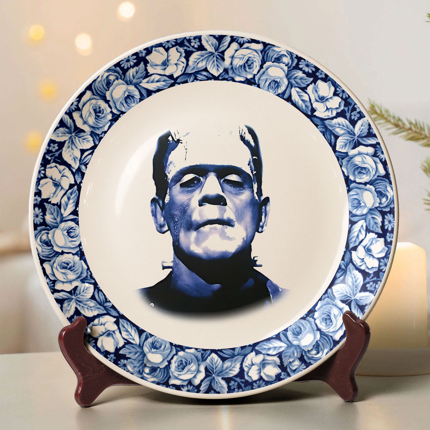 Vintage Horror Ceramic Plate – Frankenstein’s Monster