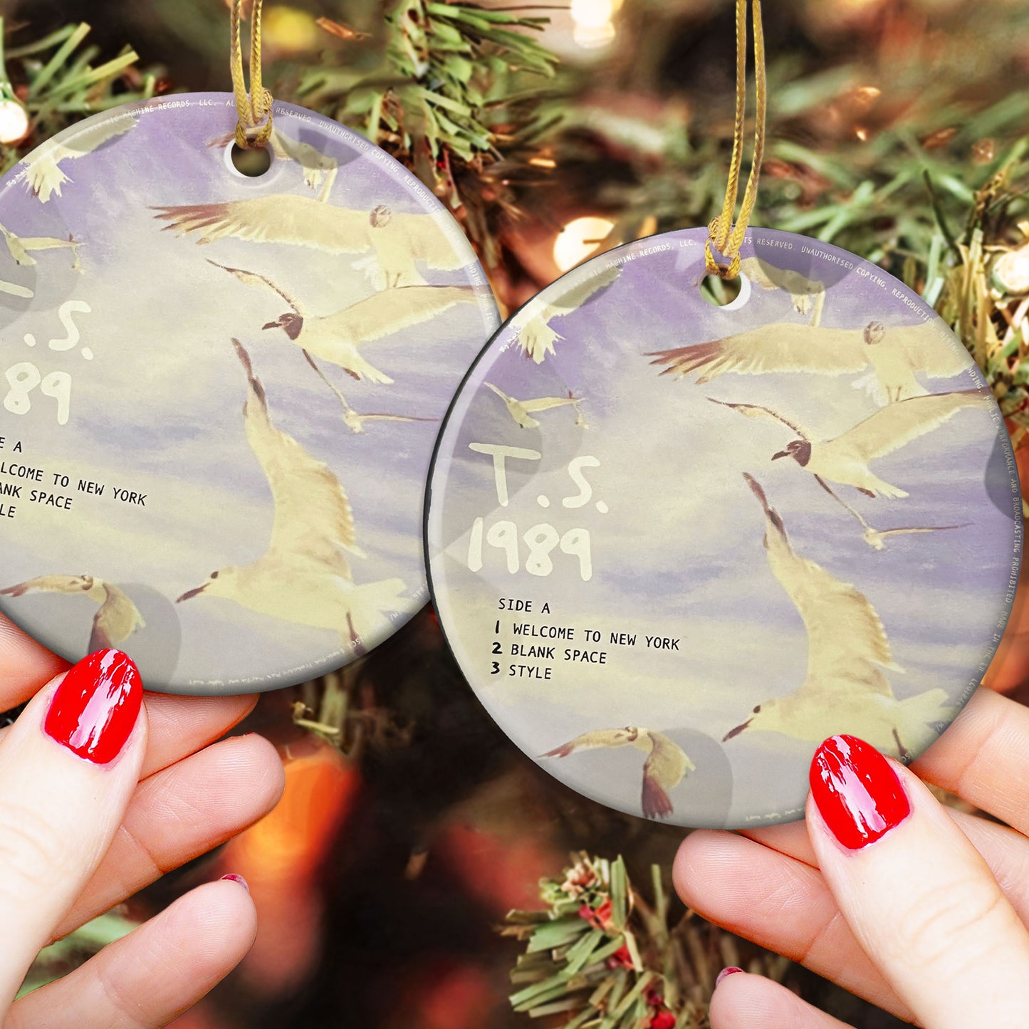 1989 Taylor Swift CD Ceramic Ornament – Holiday Music Keepsake Decoration