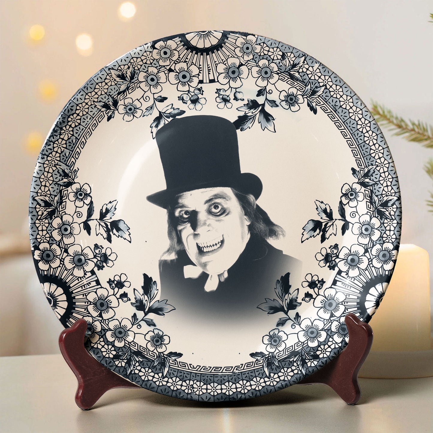 Ceramic Plate – The Man in the Beaver Hat from London After Midnight