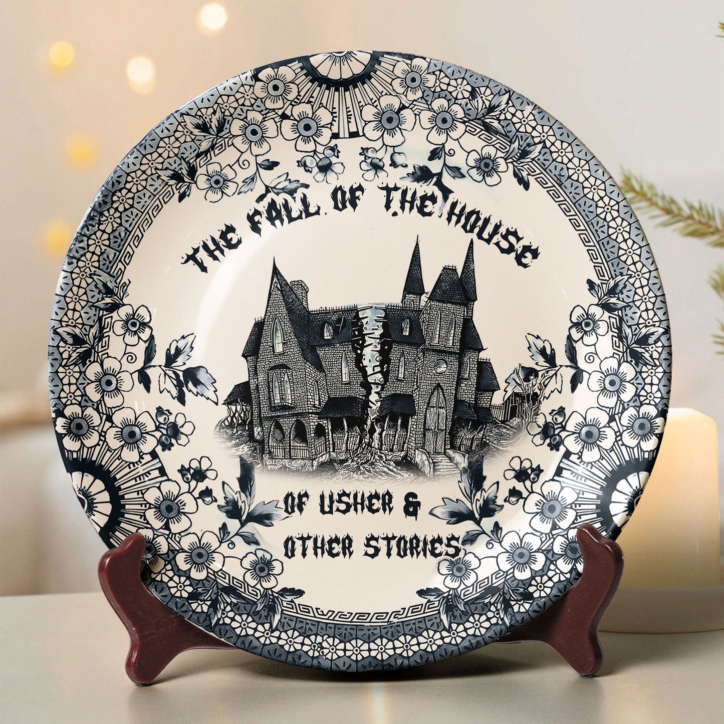 The Fall of the House of Usher Ceramic Plate – Gothic Horror Collection