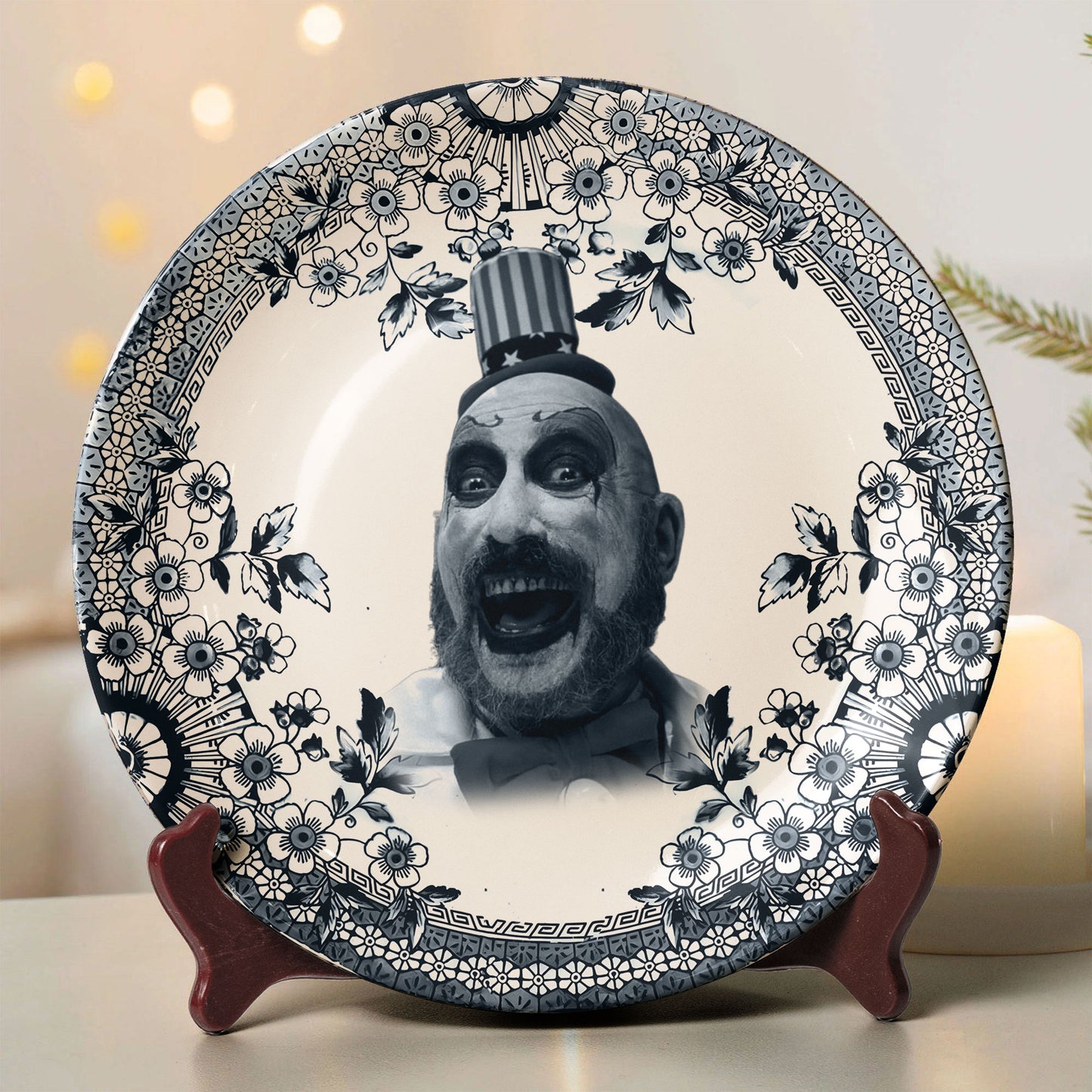 Horror Clown Captain Spaulding Decorative Plate