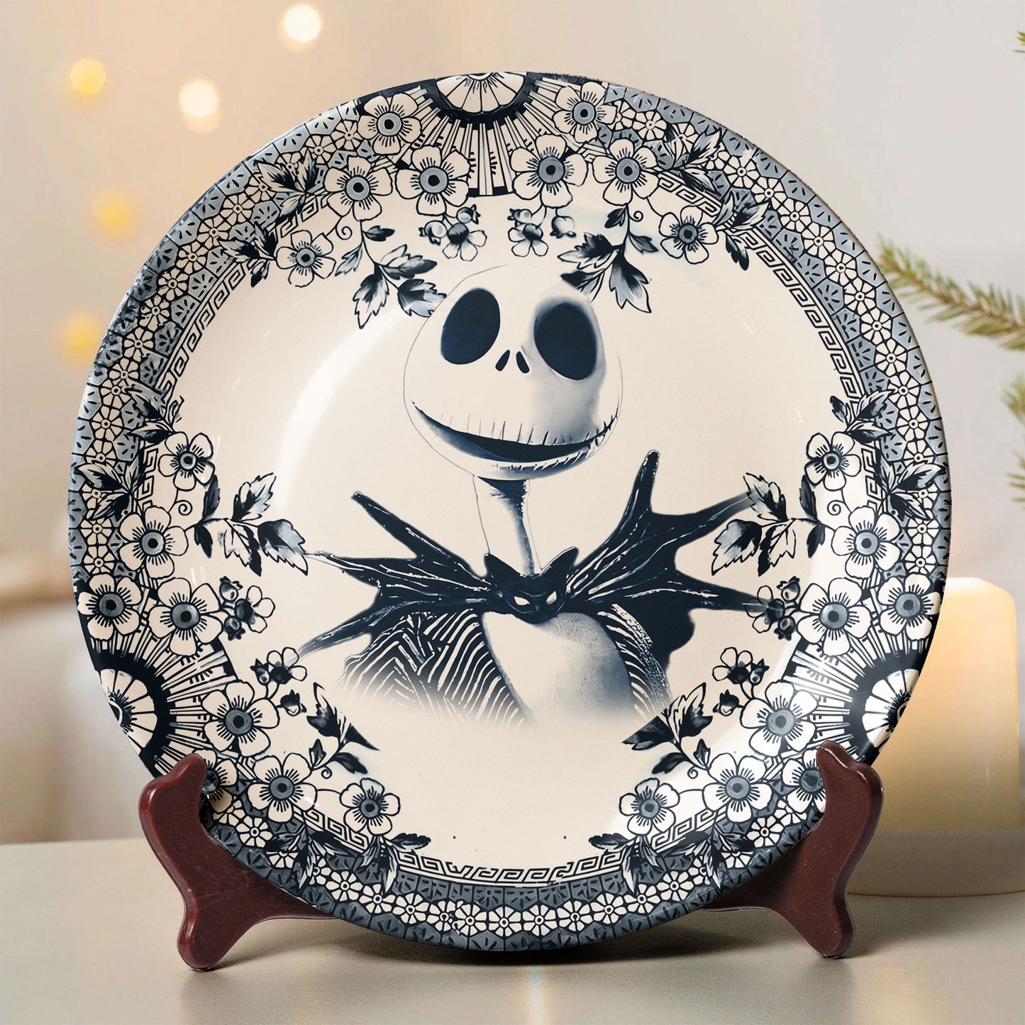 Jack Skellington Horror Ceramic Plate