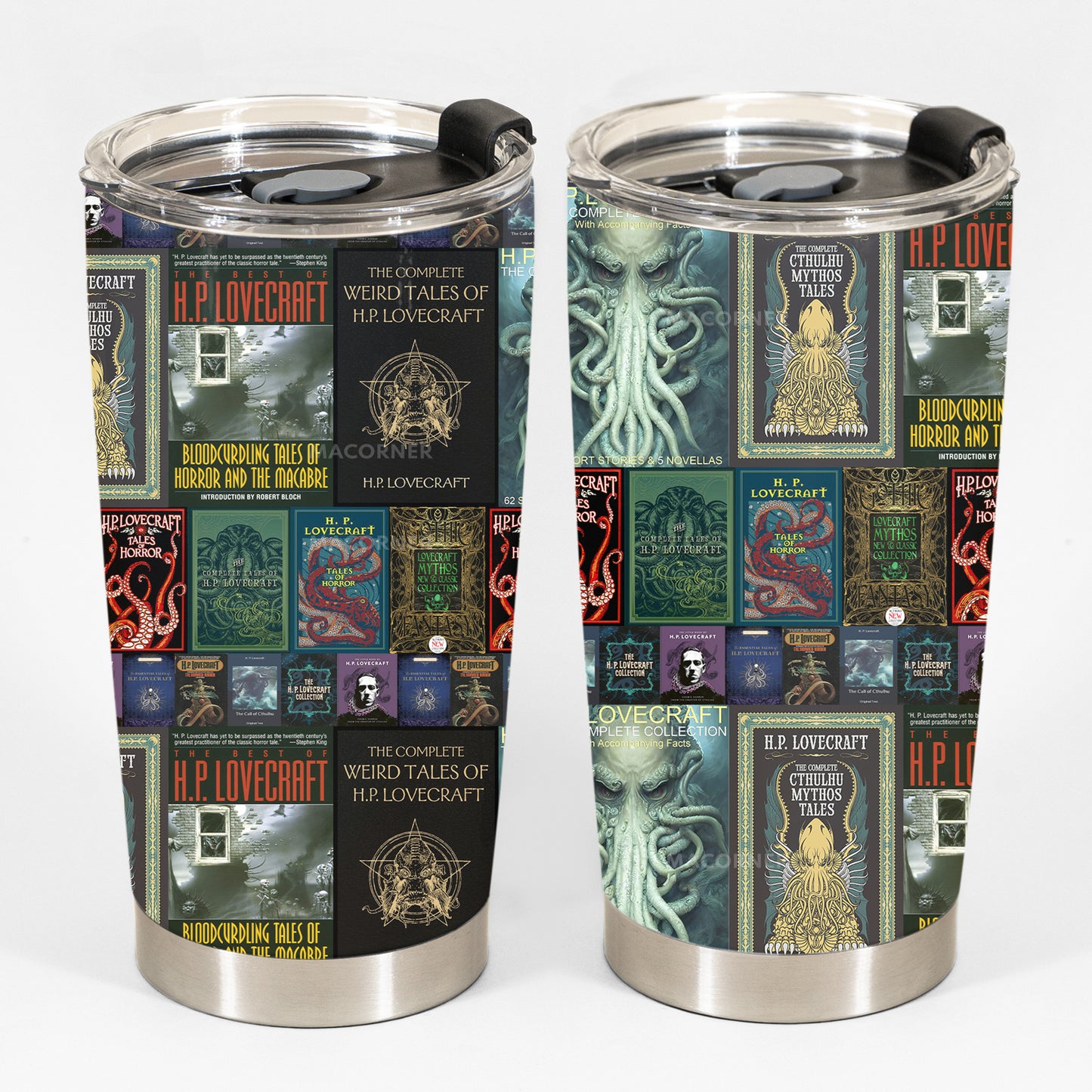 Cosmic Horror Book Cover Tumbler – H.P. Lovecraft Collection