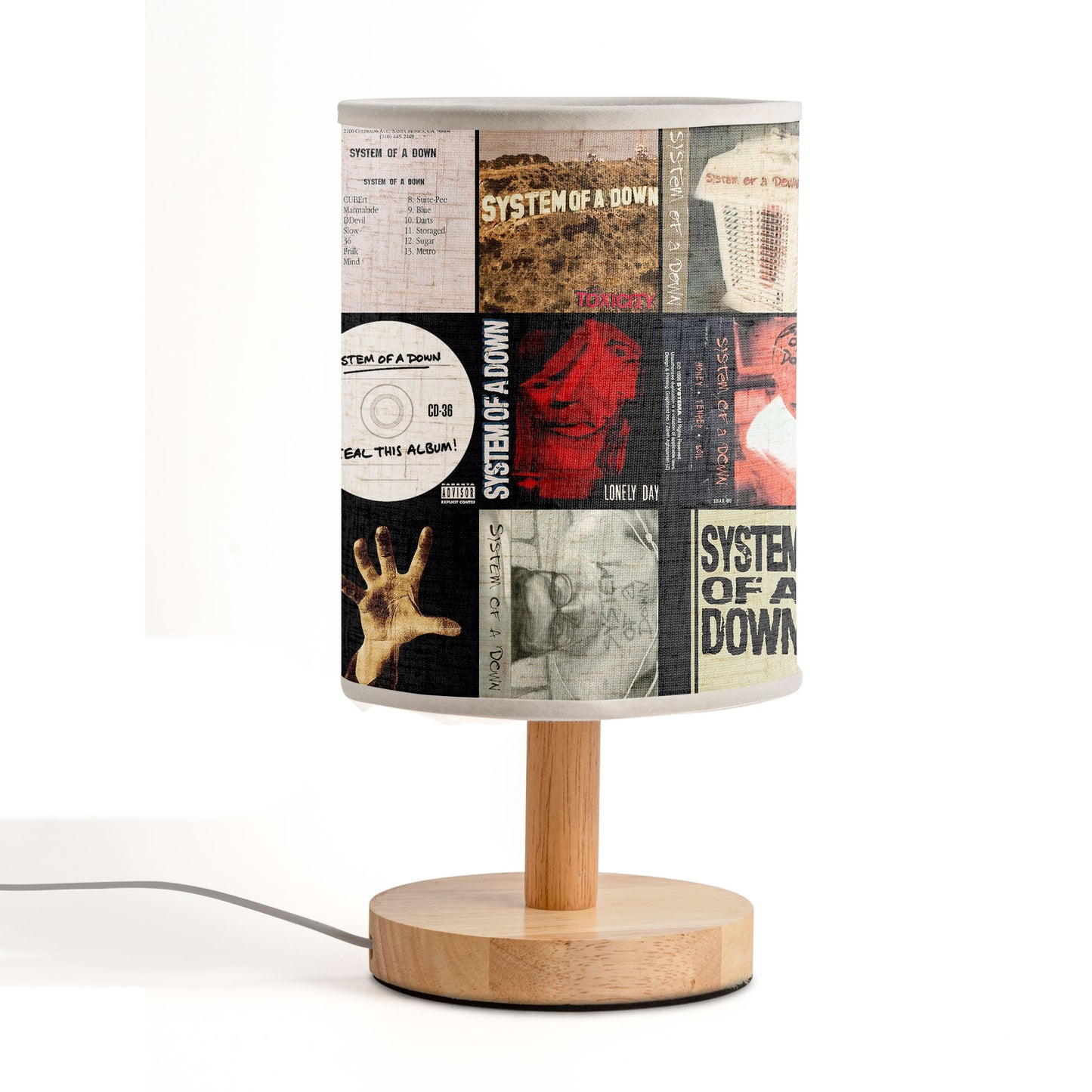System Of A Down Albums Lamp – Illuminate Your Space with Metal Mayhem