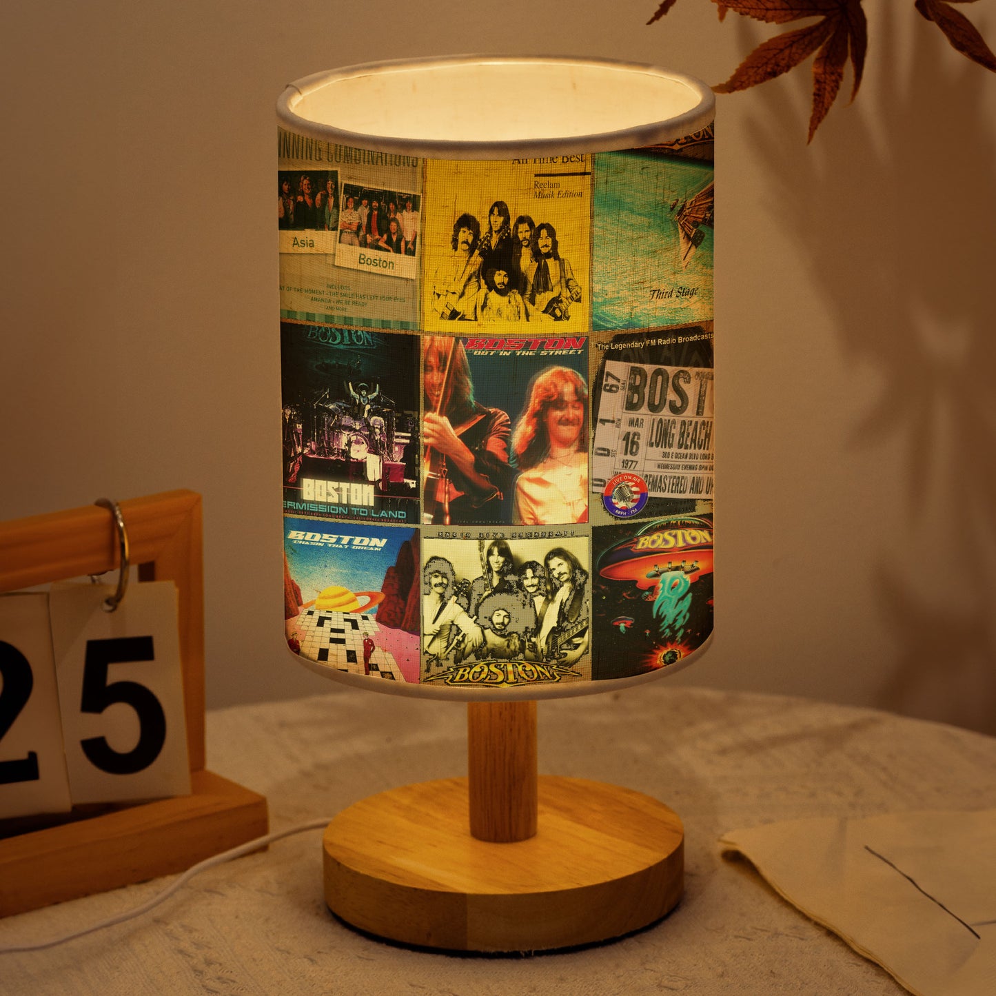 Boston Fabric Lamp – Classic Rock Odyssey