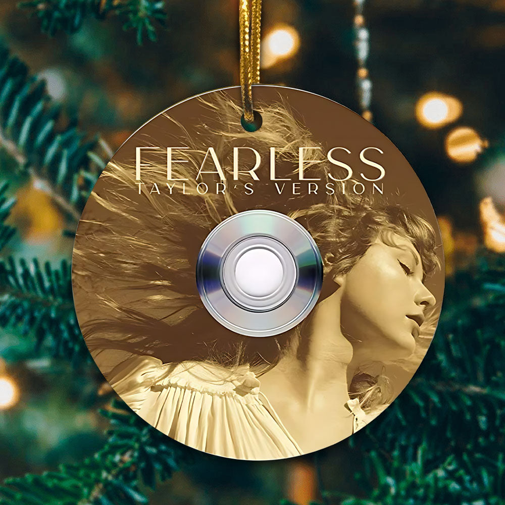 Fearless Taylor Swift CD Ceramic Ornament – Holiday Music Keepsake Decoration