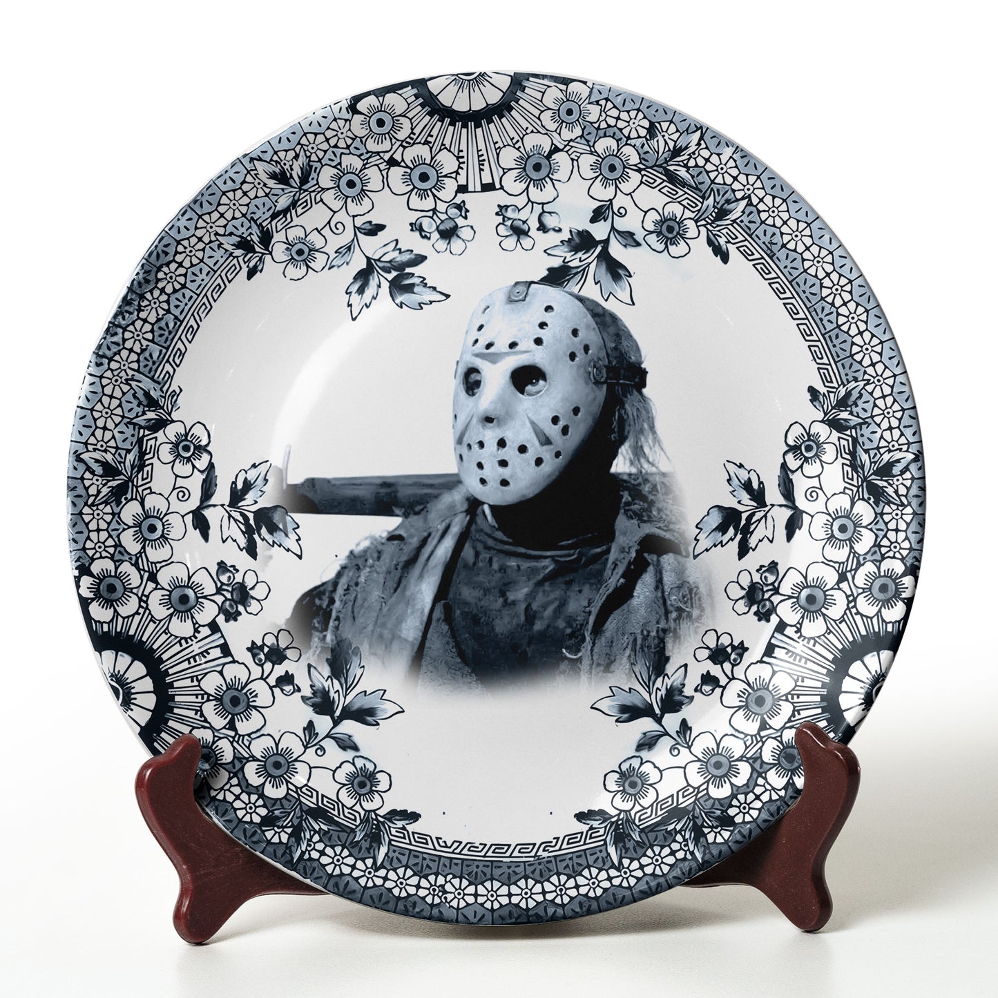 Jason Voorhees Horror Icon Decorative Ceramic Plate