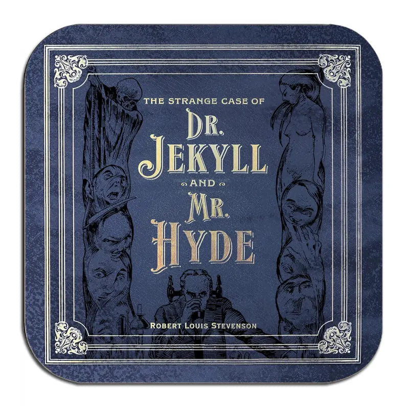 Halloween Gothic Literature Coaster Collection – Classic Horror Book Covers