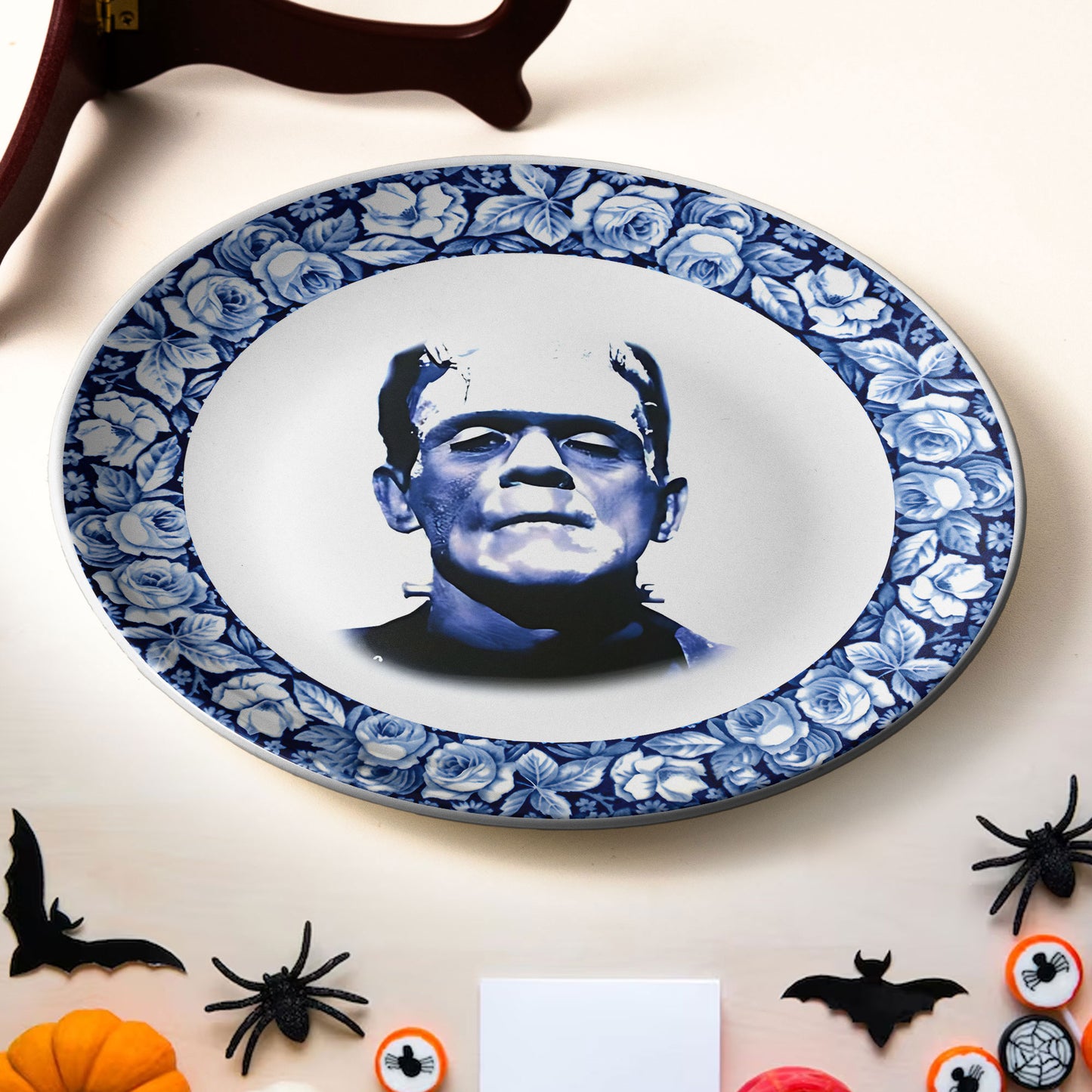 Vintage Horror Ceramic Plate – Frankenstein’s Monster