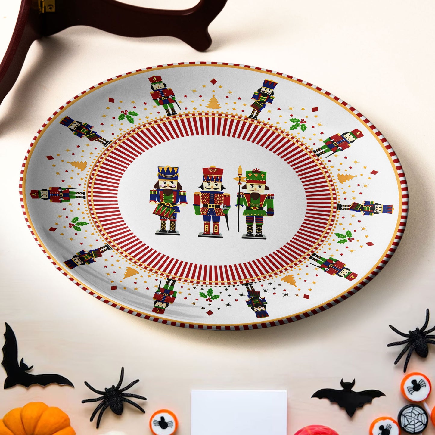 Nutcracker Soldiers Festive Decorative Plate
