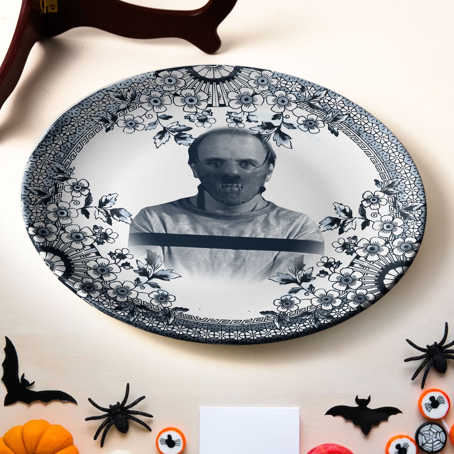 Hannibal Lecter Horror Ceramic Plate
