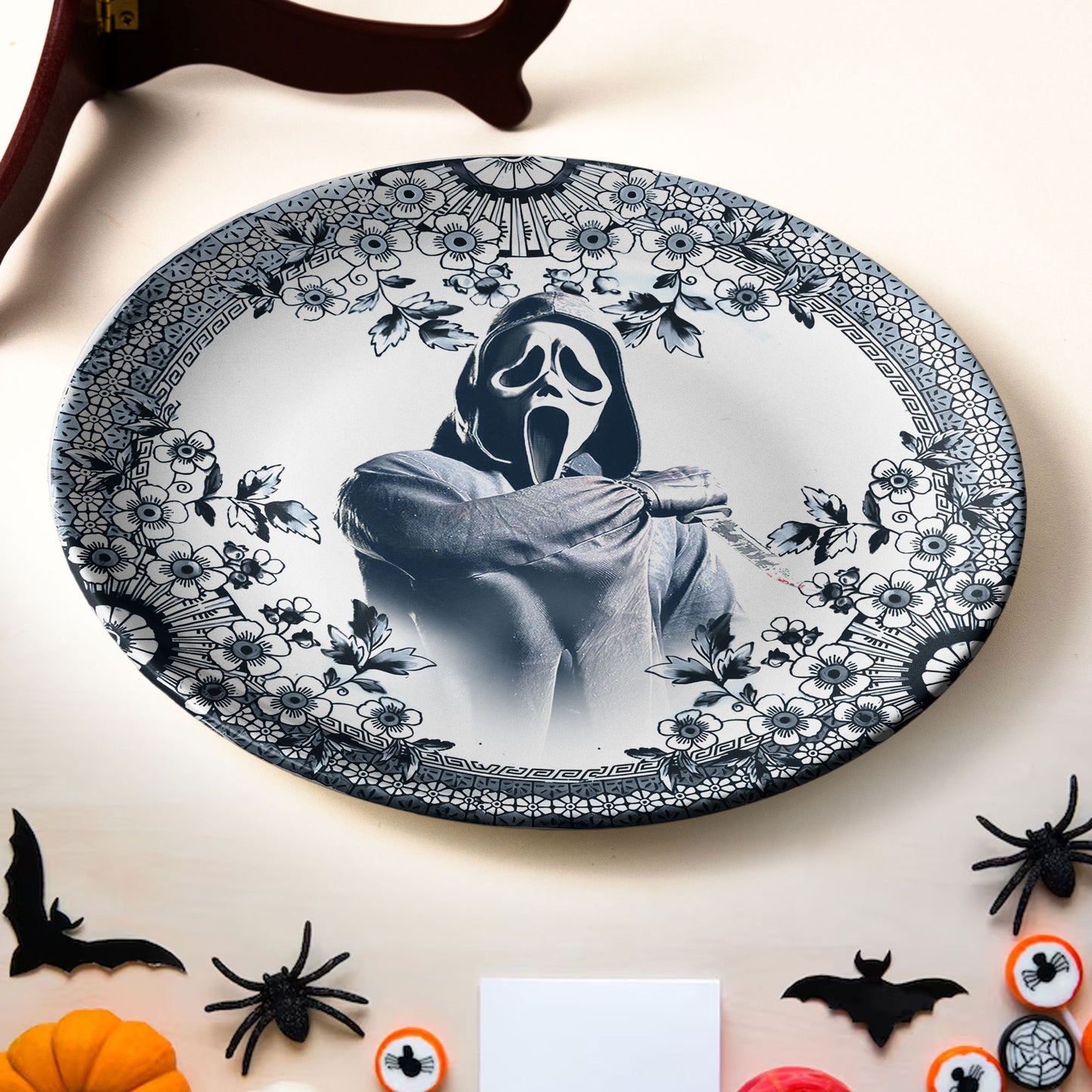 Ghostface Horror Ceramic Plate